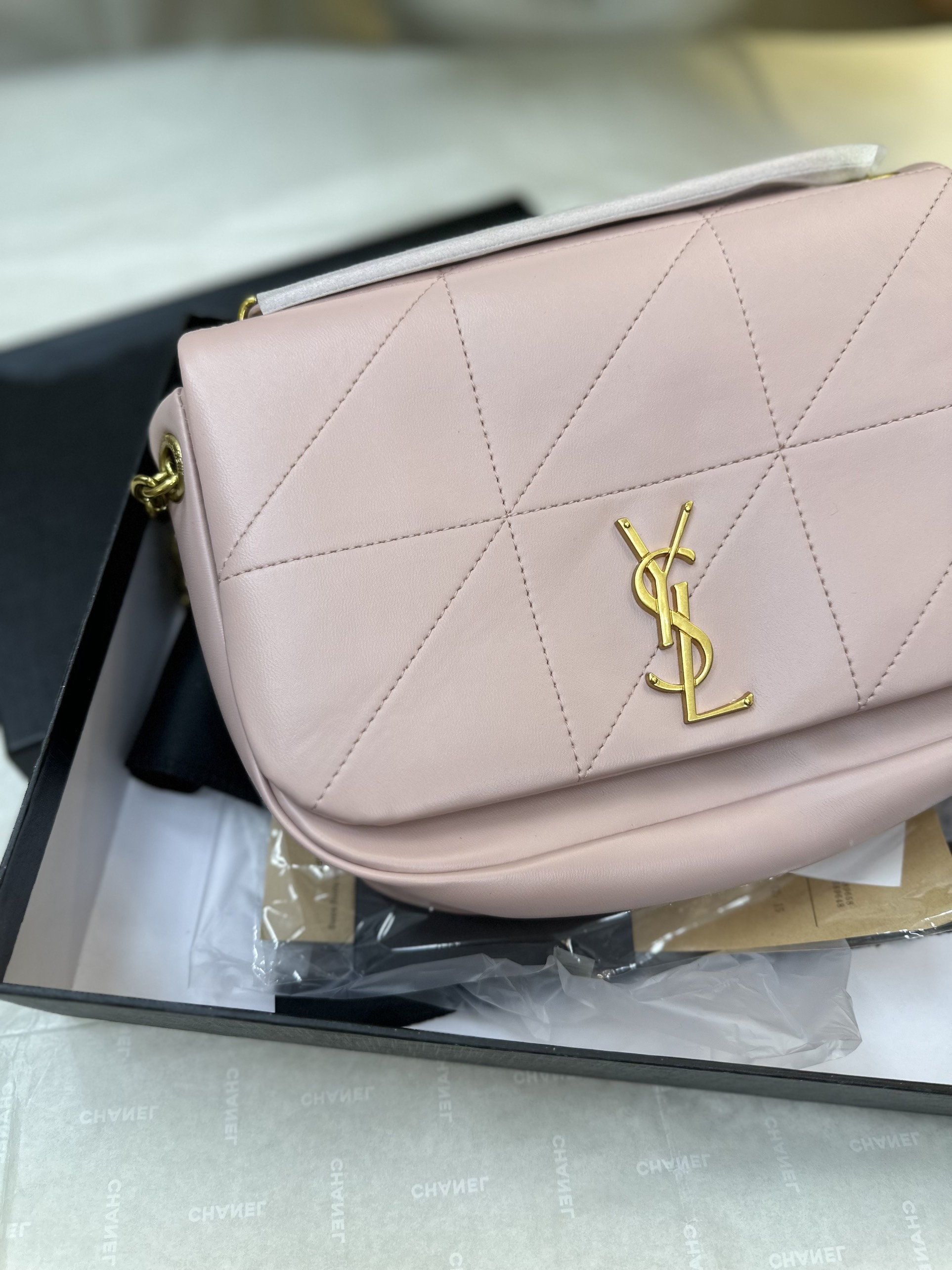 Túi YSL Jamie 4.3 Small In Lambskin Pink Super Màu Hồng Size 25cm