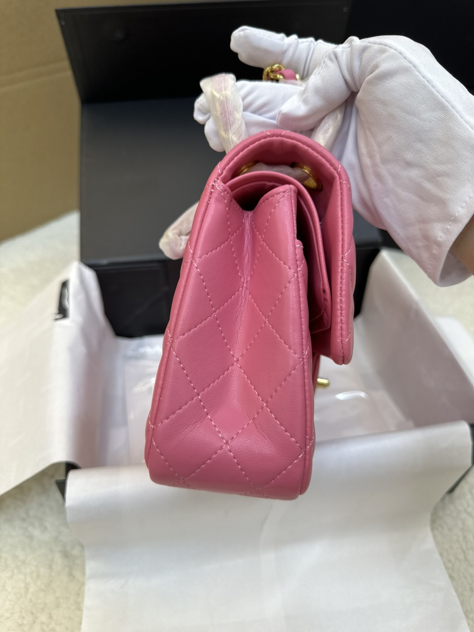 Túi Xách Chanel Classic Flap Màu Hồng Size 25cm