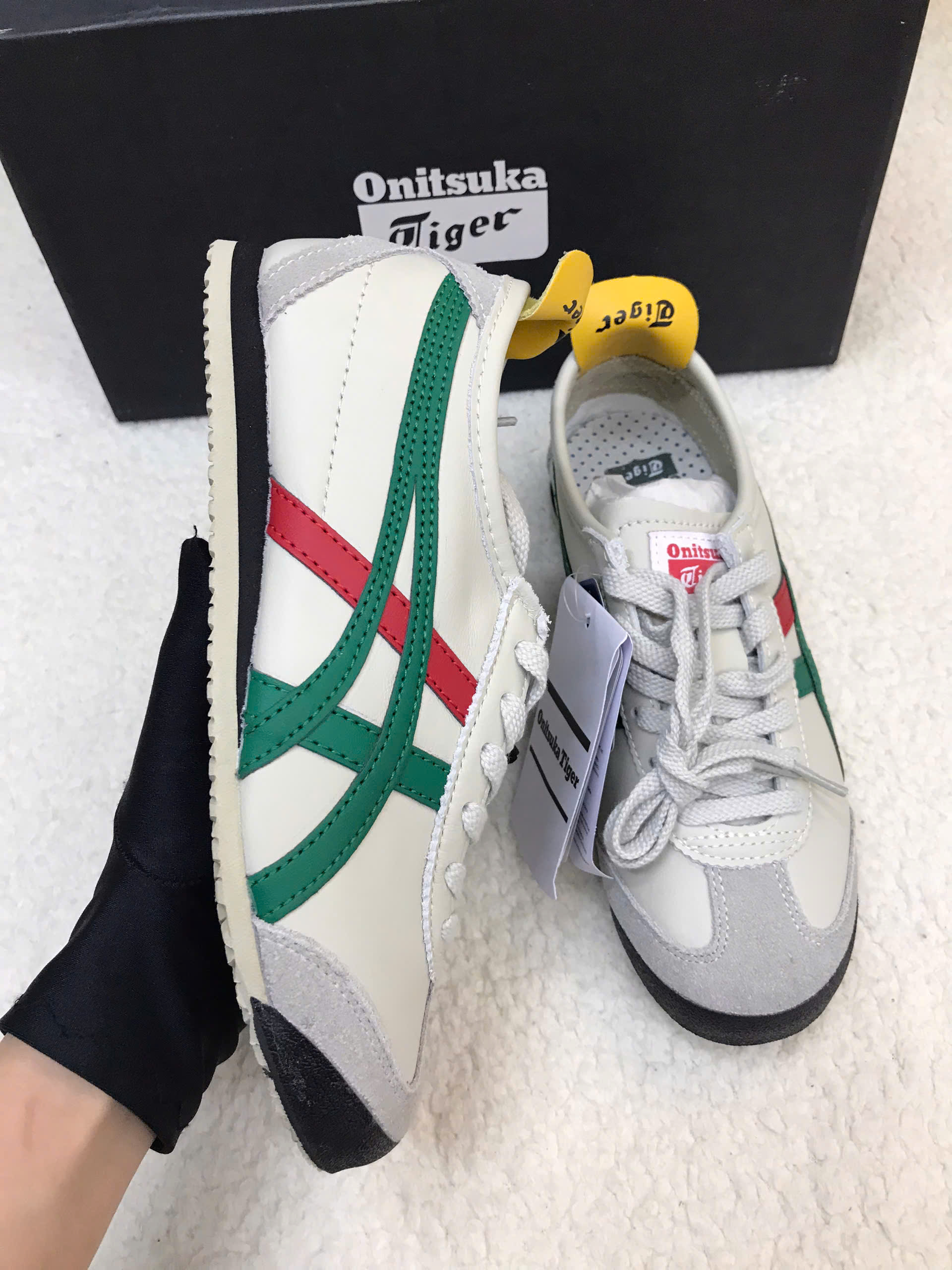 Giày Onitsuka Tiger Mexico 66 White Green DL408-1684 Size 36