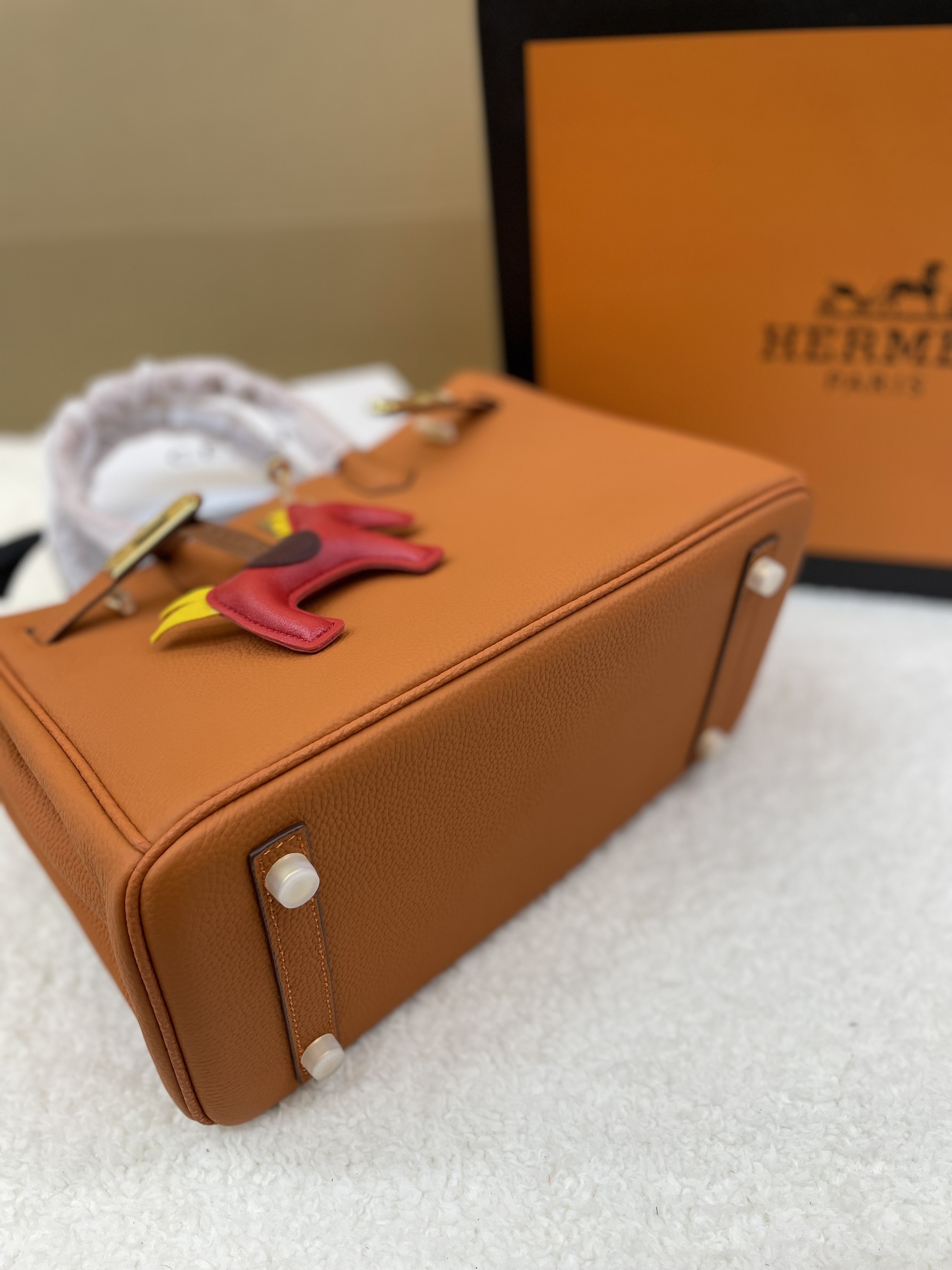 Túi Xách Hermes Birkin Super Màu Cam Size 30cm Full Box