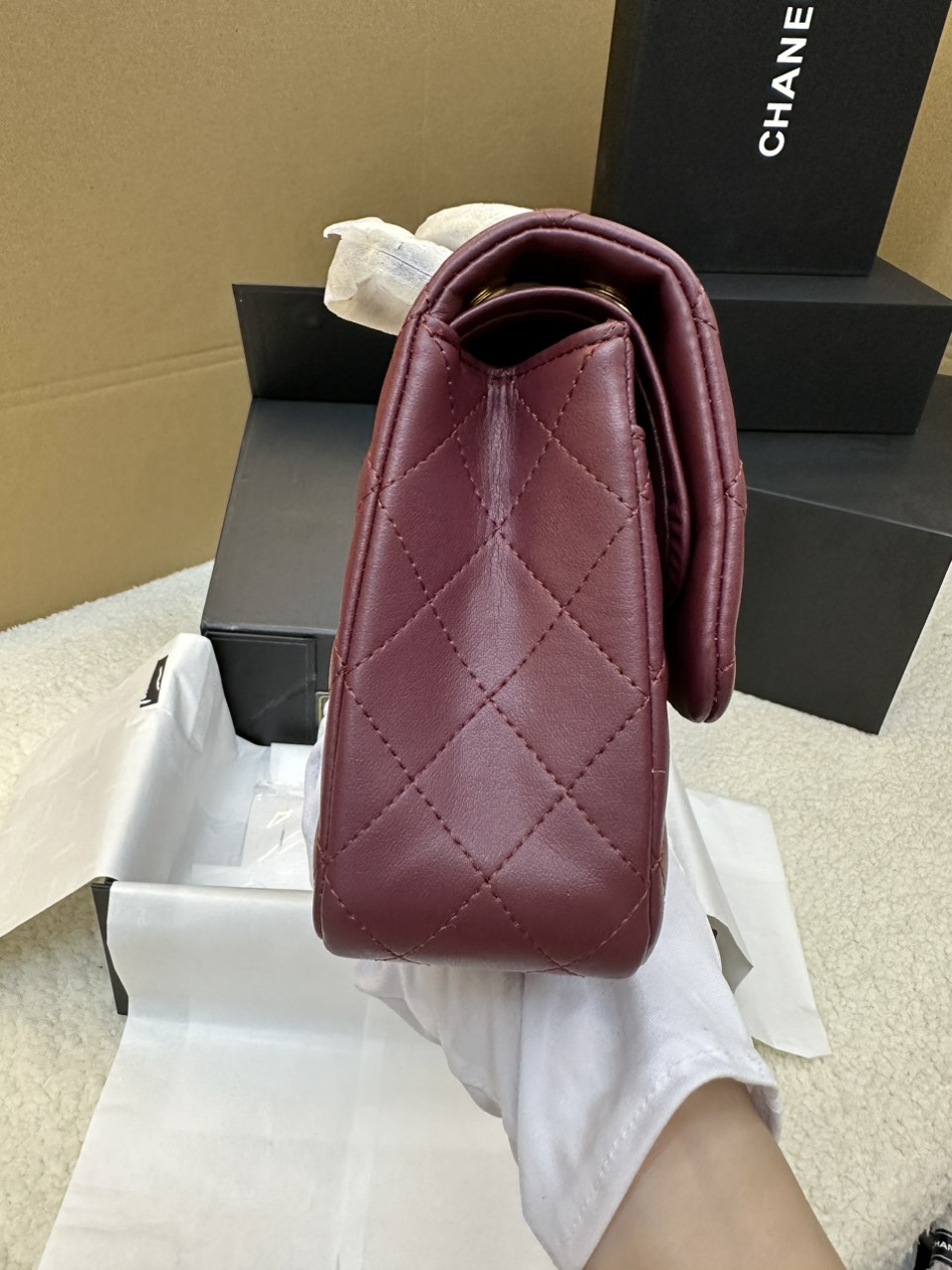 Túi Xách Chanel Classic Flap Đỏ Size 25cm