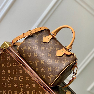 Túi Xách LV Speedy Bandoulière Vip Hoa Nâu Size 20 M81086