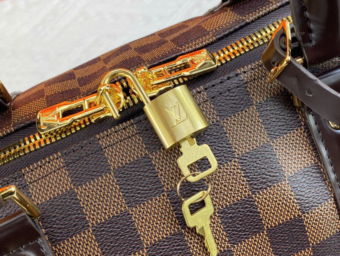 Túi Du Lịch LV Keepall Damier Graphite Ô Nâu Size 50cm N41414