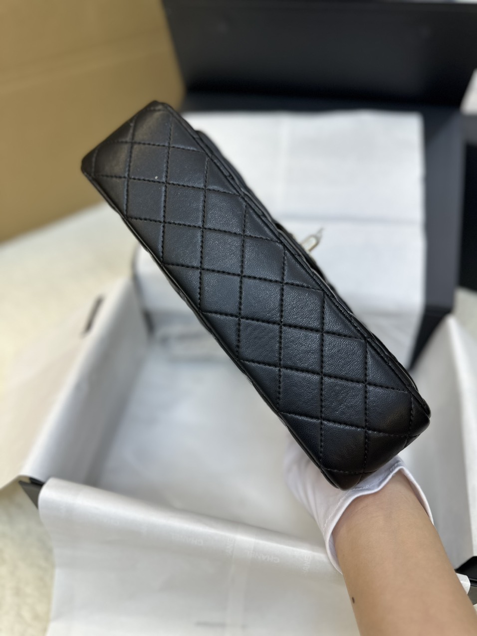 Túi Xách Chanel Classic Flap Đen Size 25cm