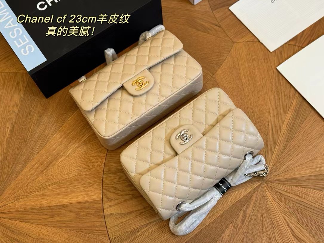 Tổng Hợp Bảng Màu Túi Chanel Classic Da Lì Super Size 23cm Fullbox