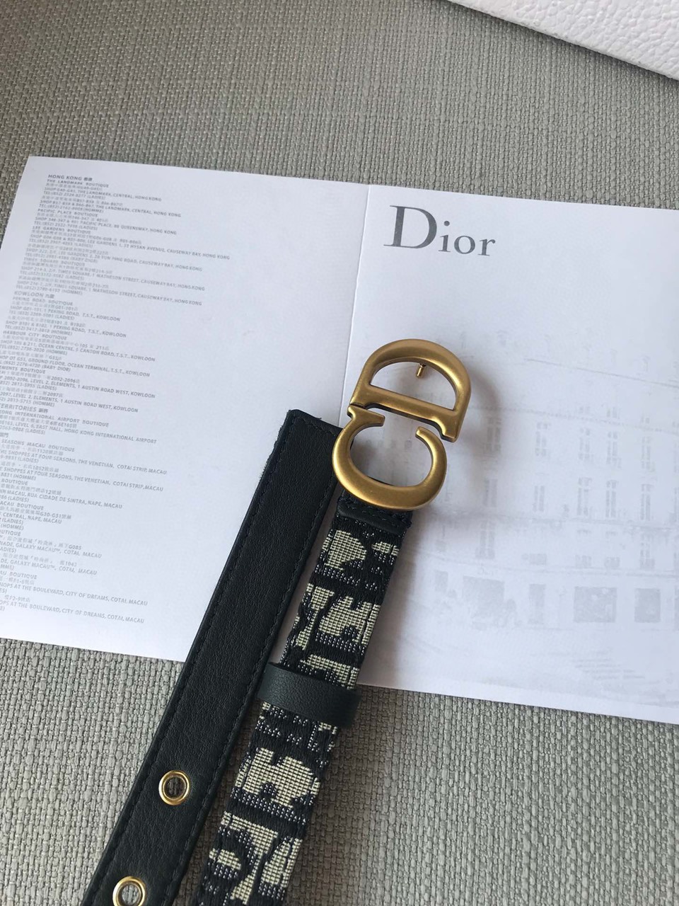 Thắt lưng Dior Saddle CD Super Size 2cm