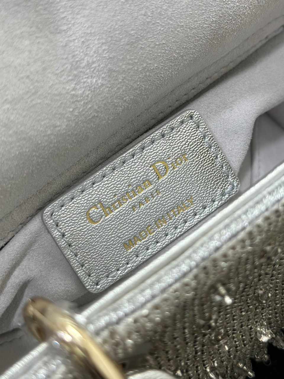 Túi Xách Dior LaDy D-Joy Siêu Cấp Màu Bạc 16cm