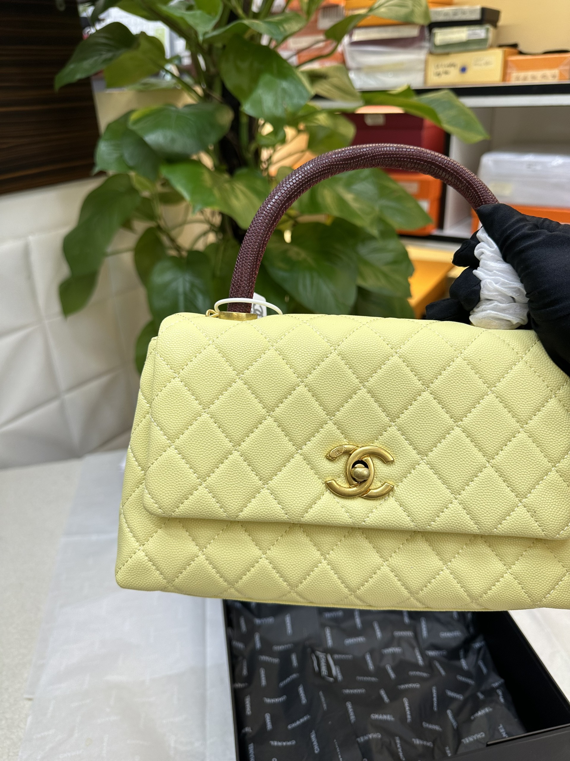 Túi Chanel CoCo Super Màu Xanh Size 23cm