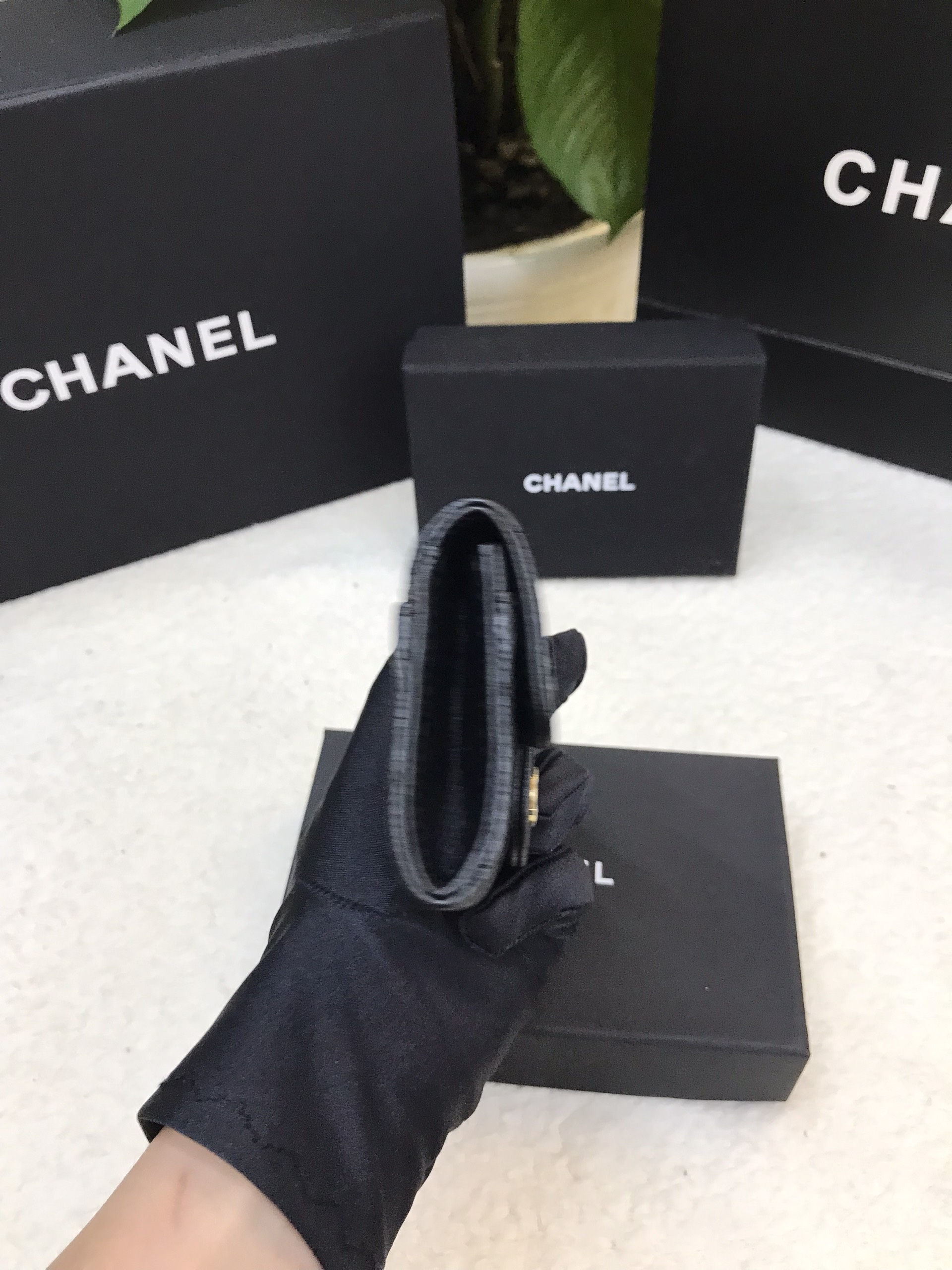 Ví Chanel Classic Card Holder Black VIP AP0214