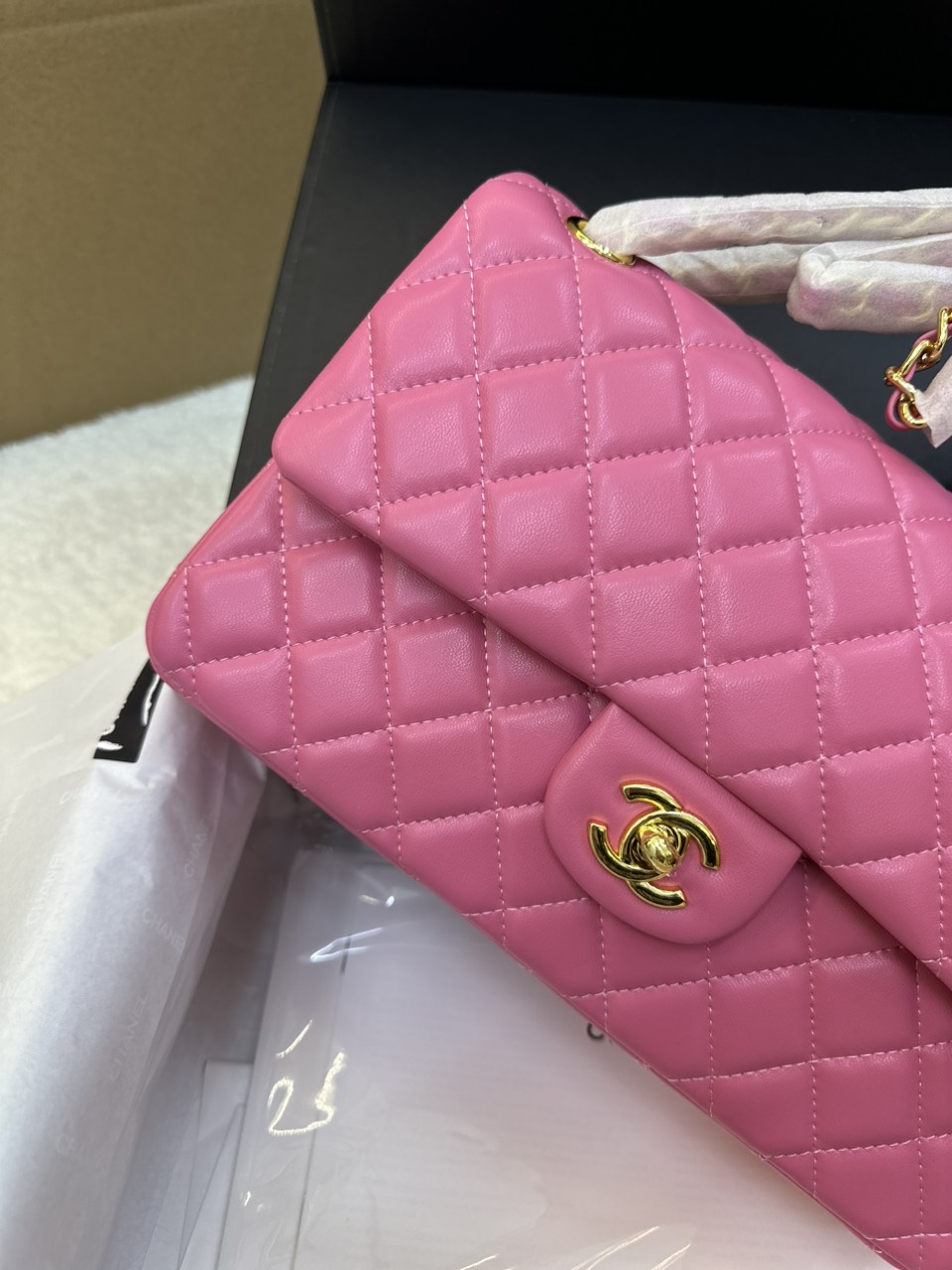 Túi Xách Chanel Classic Flap Màu Hồng Size 25cm