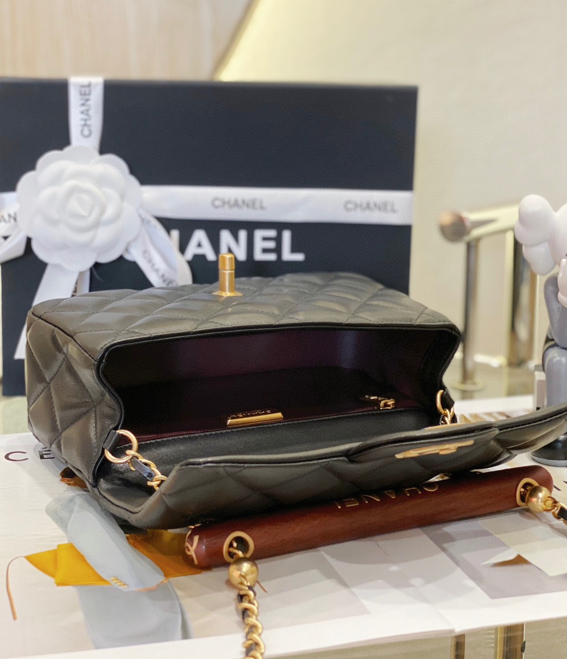 Túi Xách Chanel Classic 23A Siêu Cấp Da Lì Size 21cm