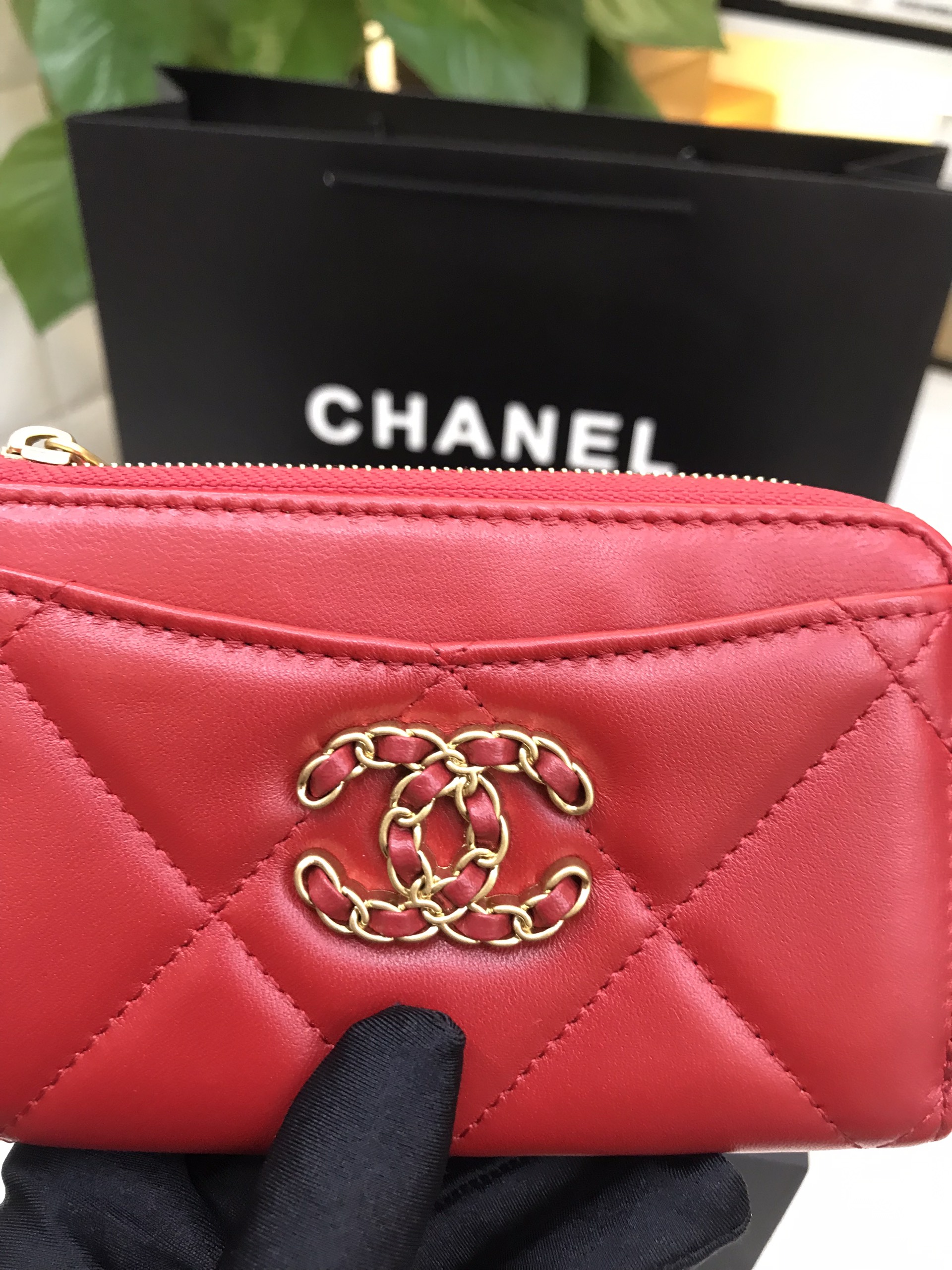 Ví Chanel Siêu Cấp Màu Đỏ Size 13.5cm