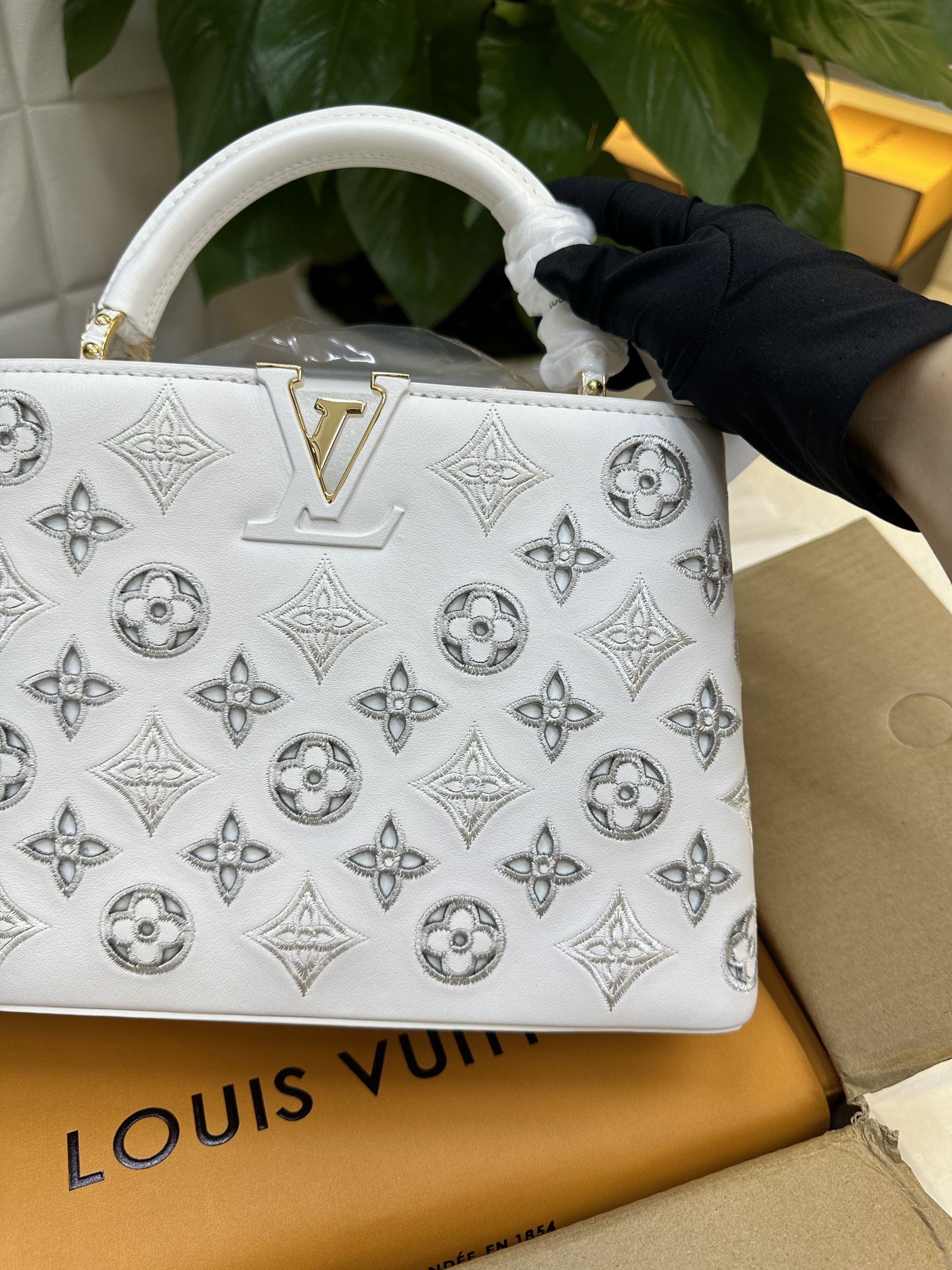 Túi LV Capucines BB White Vip Size 27cm