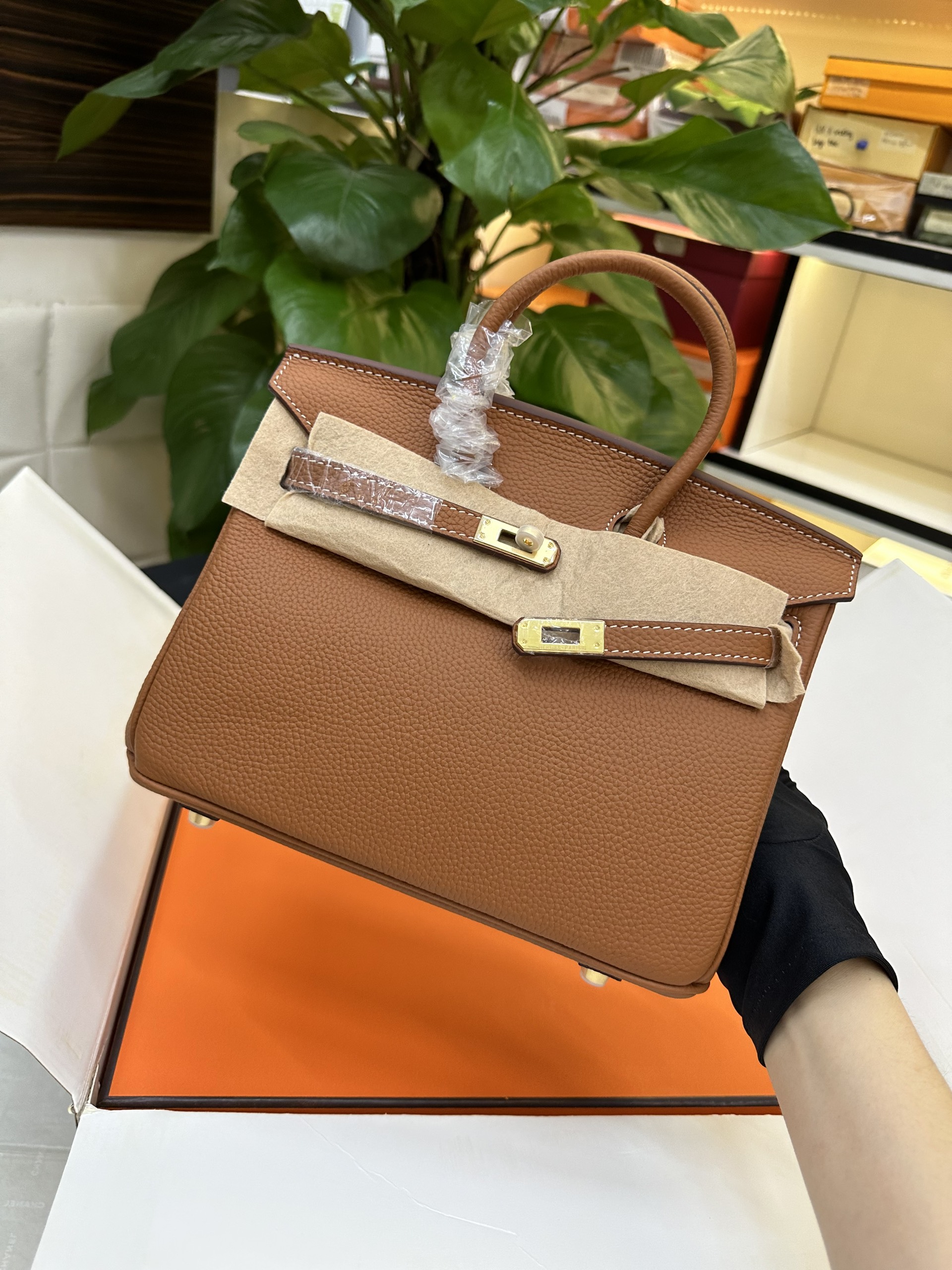 Túi Hermes Birkin 25 Super Màu Cam Size 25cm