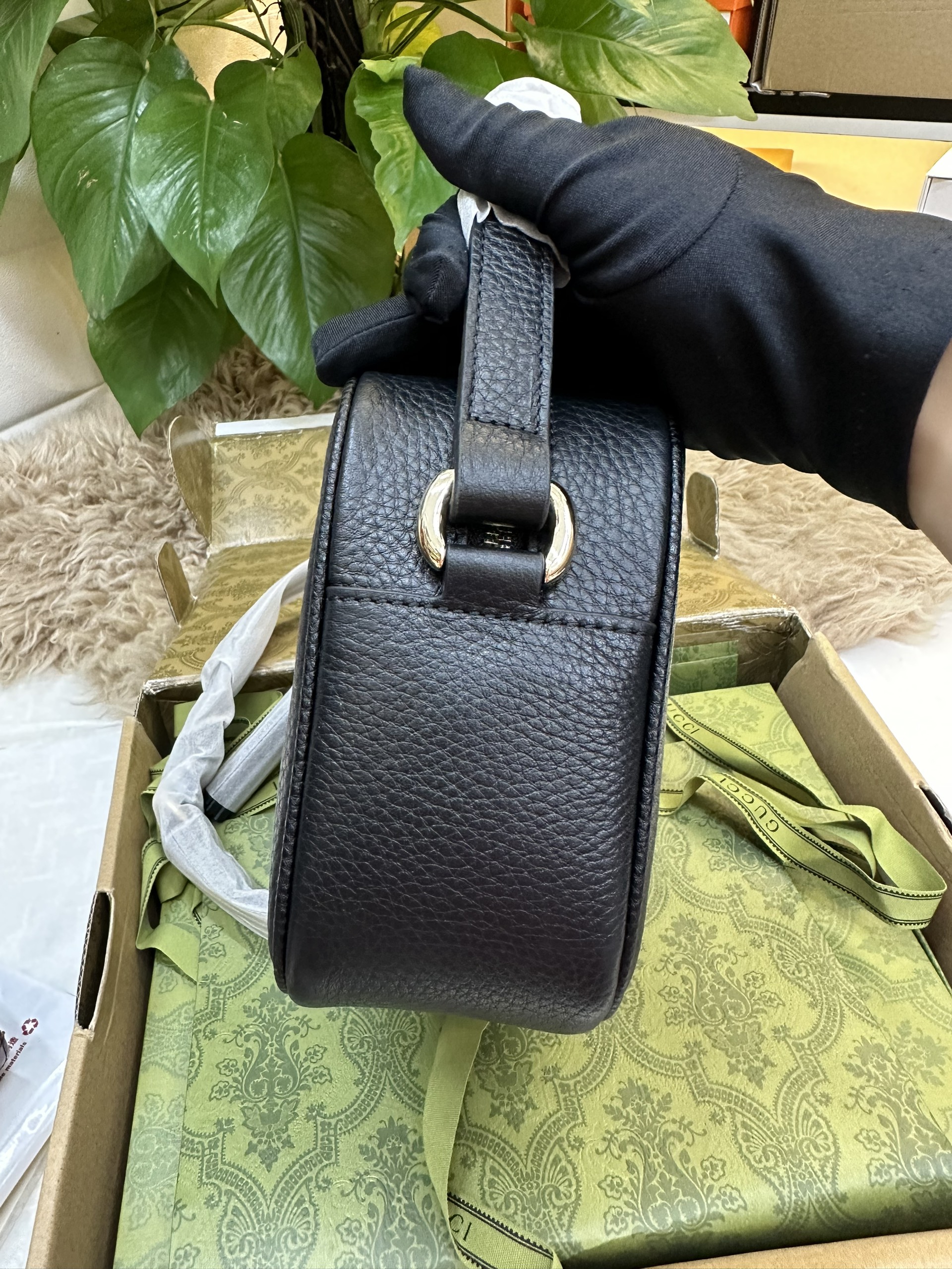 Túi Gucci Blondie Small Shoulder Bag Siêu Cấp Màu Đen Size 22