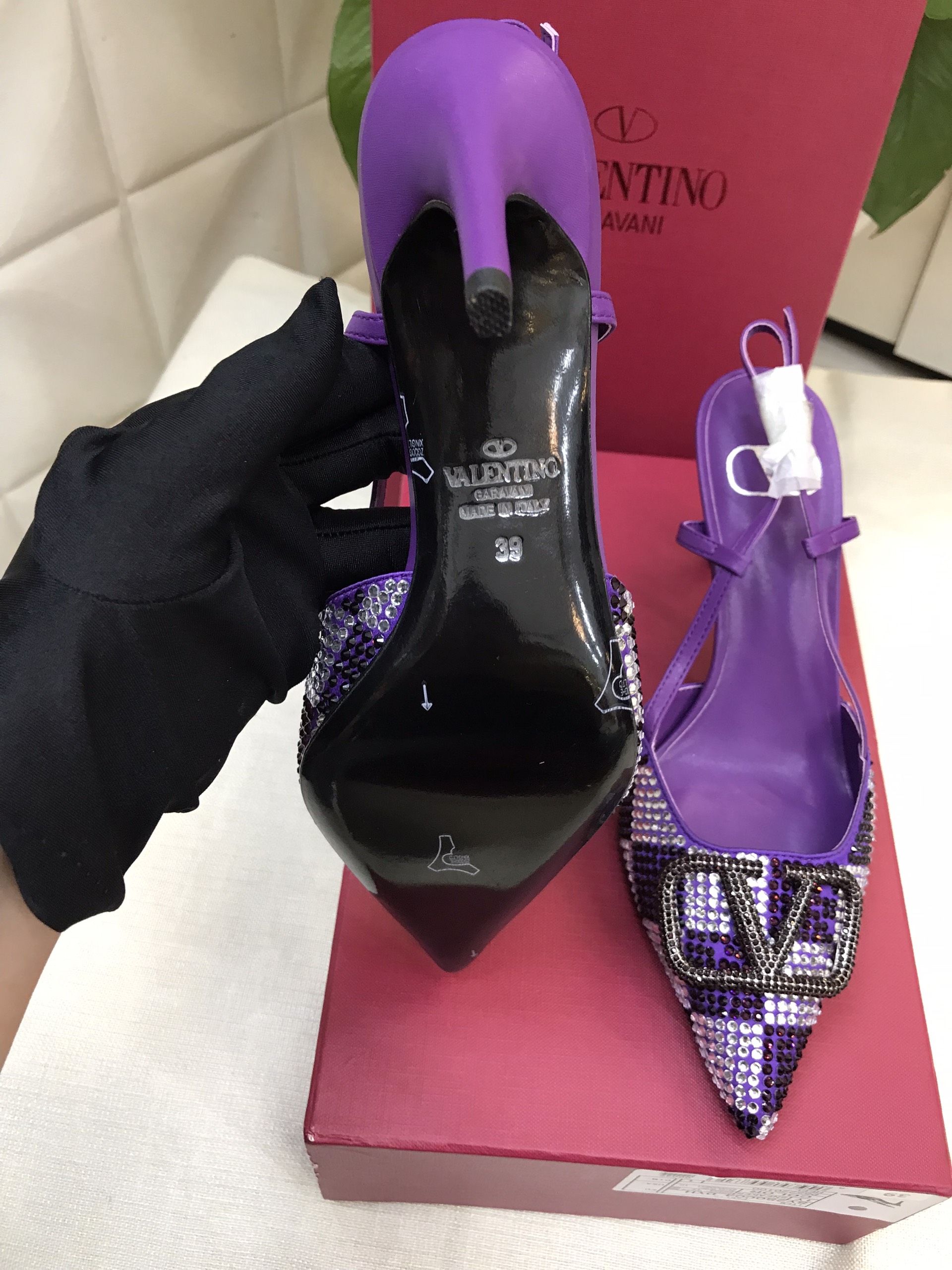 Giày Valentino Pumps Purple Siêu Cấp Size 39