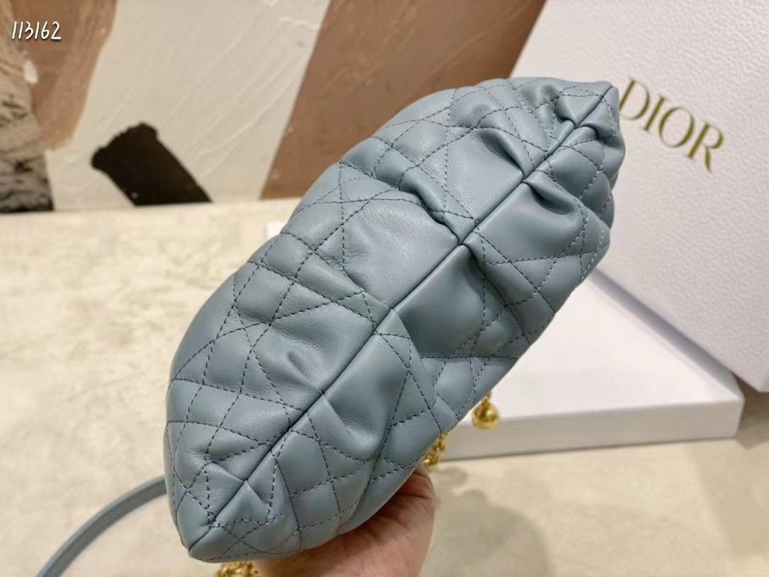 Túi Xách Dior  AMMI Siêu Cấp Màu Xanh Size 27cm