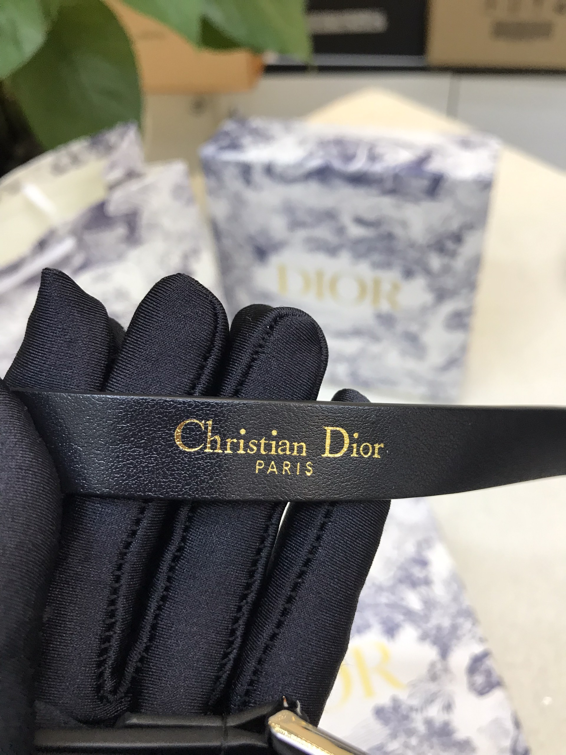 Thắt Lưng Dior 30 Montaigne Loop Belt Black Logo Silver Siêu Cấp