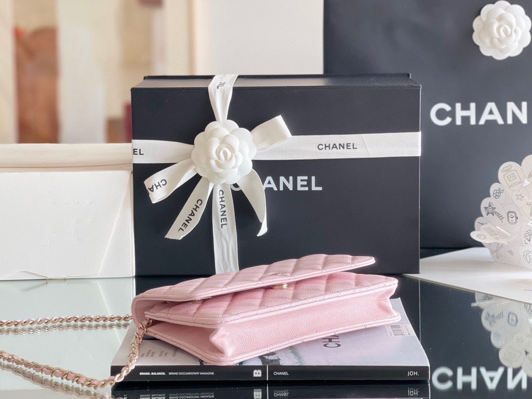 Túi Xách Chanel Woc Hass Vip Màu Hồng Nhũ Tiffany  SIze 20cm