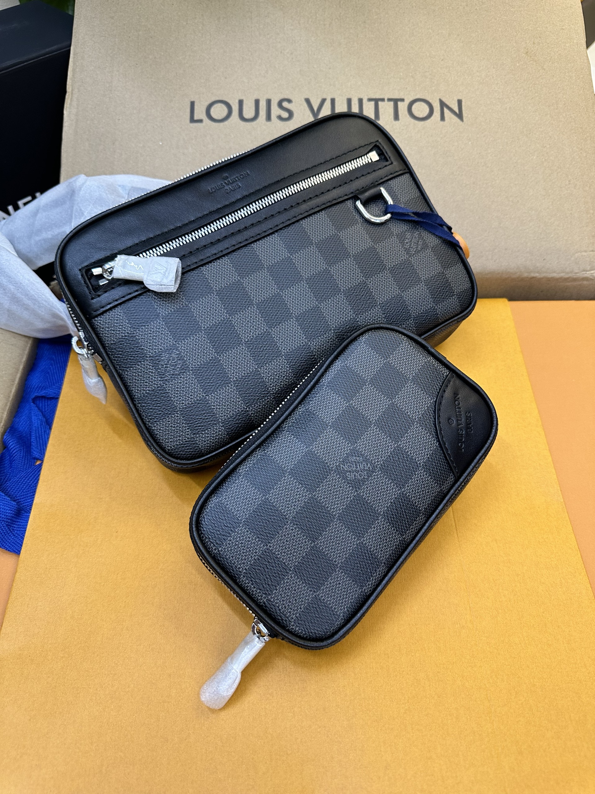 Túi LV Scott Messenger Damier Black Siêu Cấp N50018