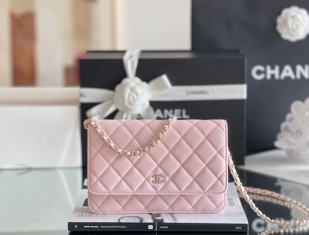 Túi Xách Chanel Woc Hass Vip Màu Hồng Nhũ Tiffany  SIze 20cm