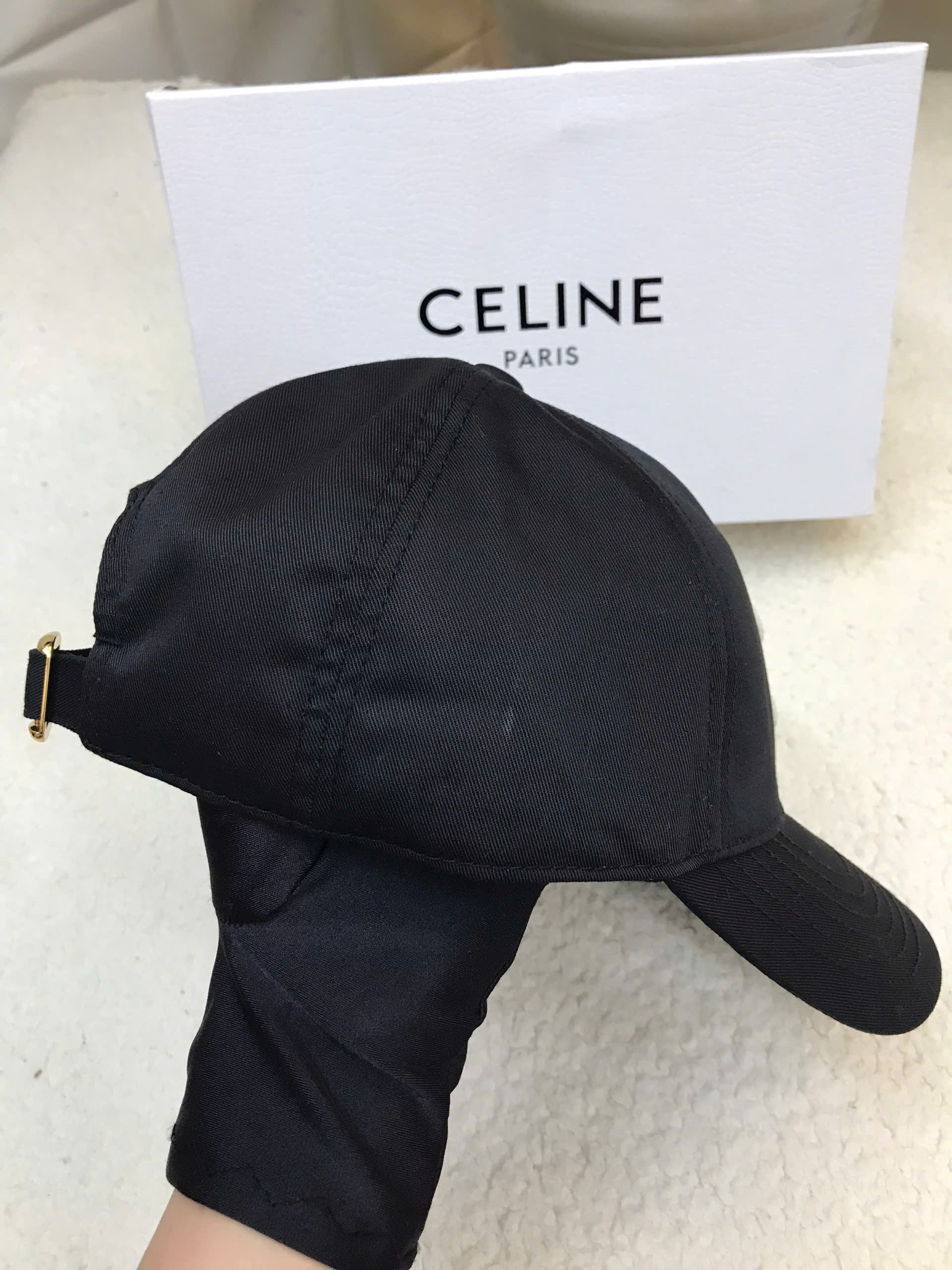 Nón Triomphe Baseball Cap In Cotton Siêu Cấp Màu Đen