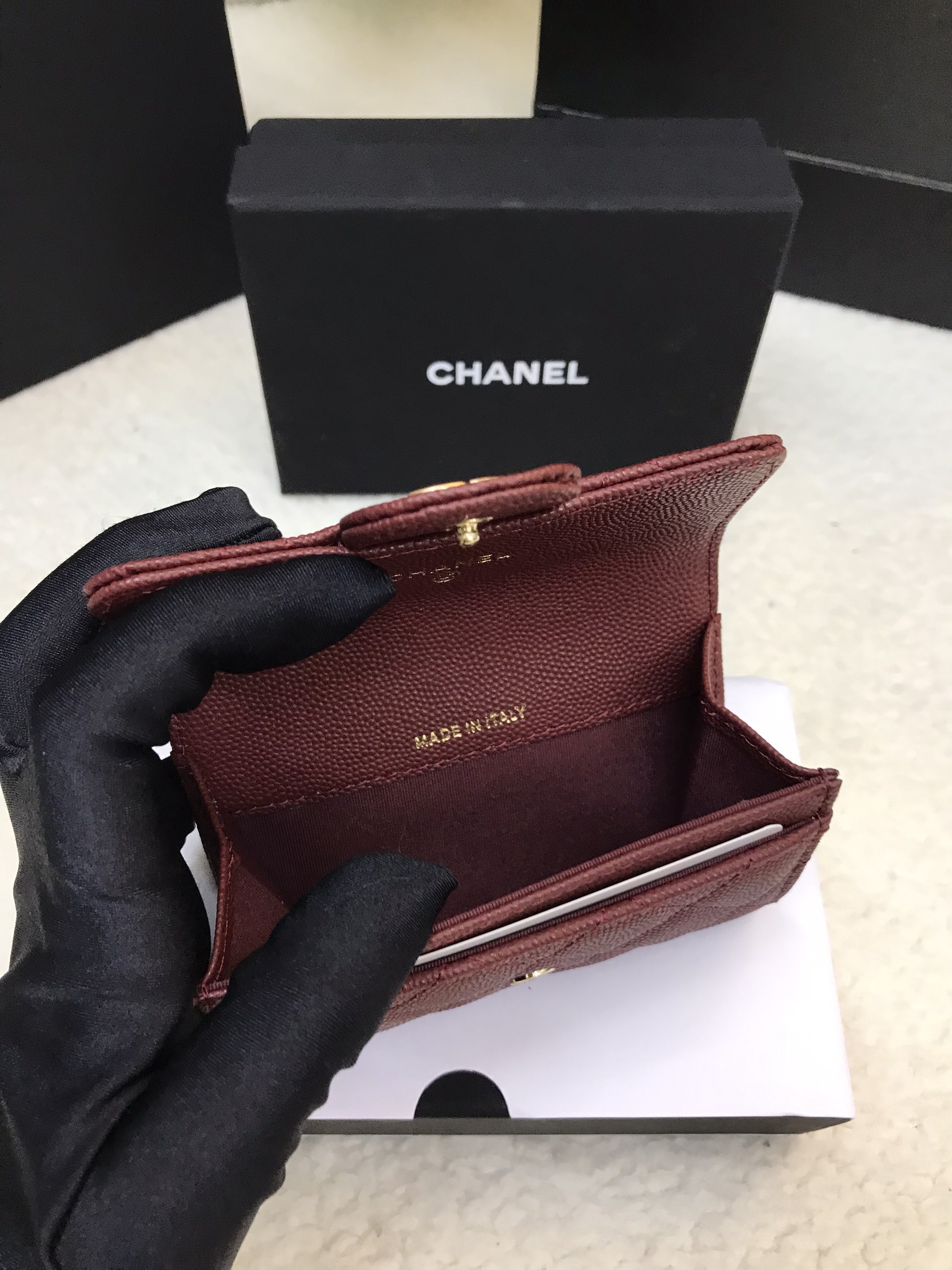 Ví Chanel Classic Card Holder Red Siêu Cấp