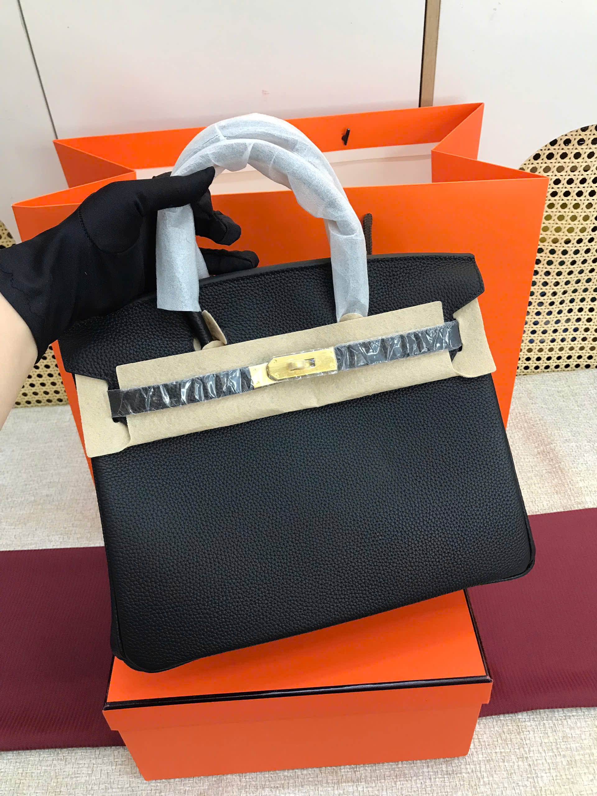 Túi Hermes Birkin Super Màu Đen Lót Đen Size 30cm