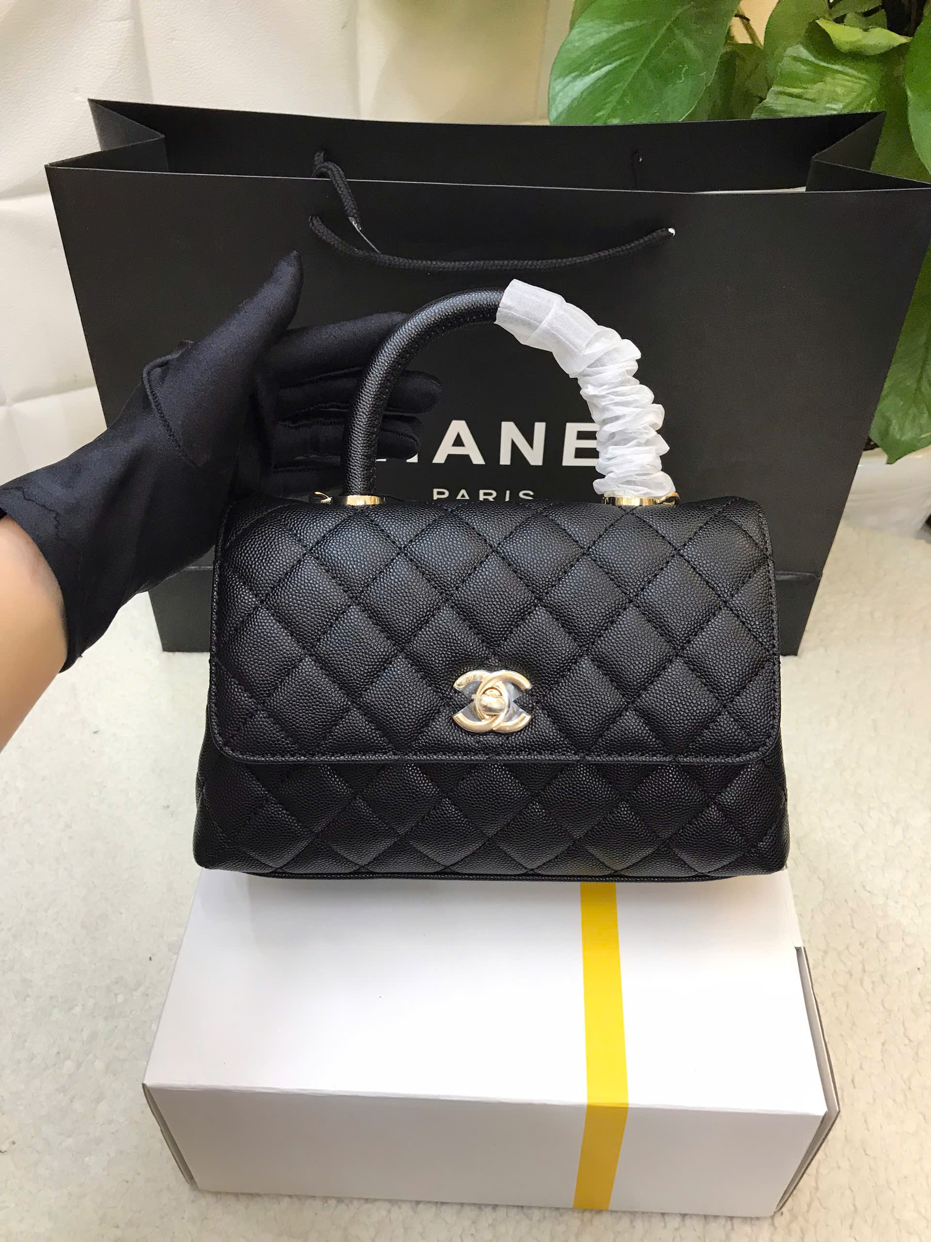 Túi Chanel Mini  Coco Siêu Cấp Màu Đen Size 24cm