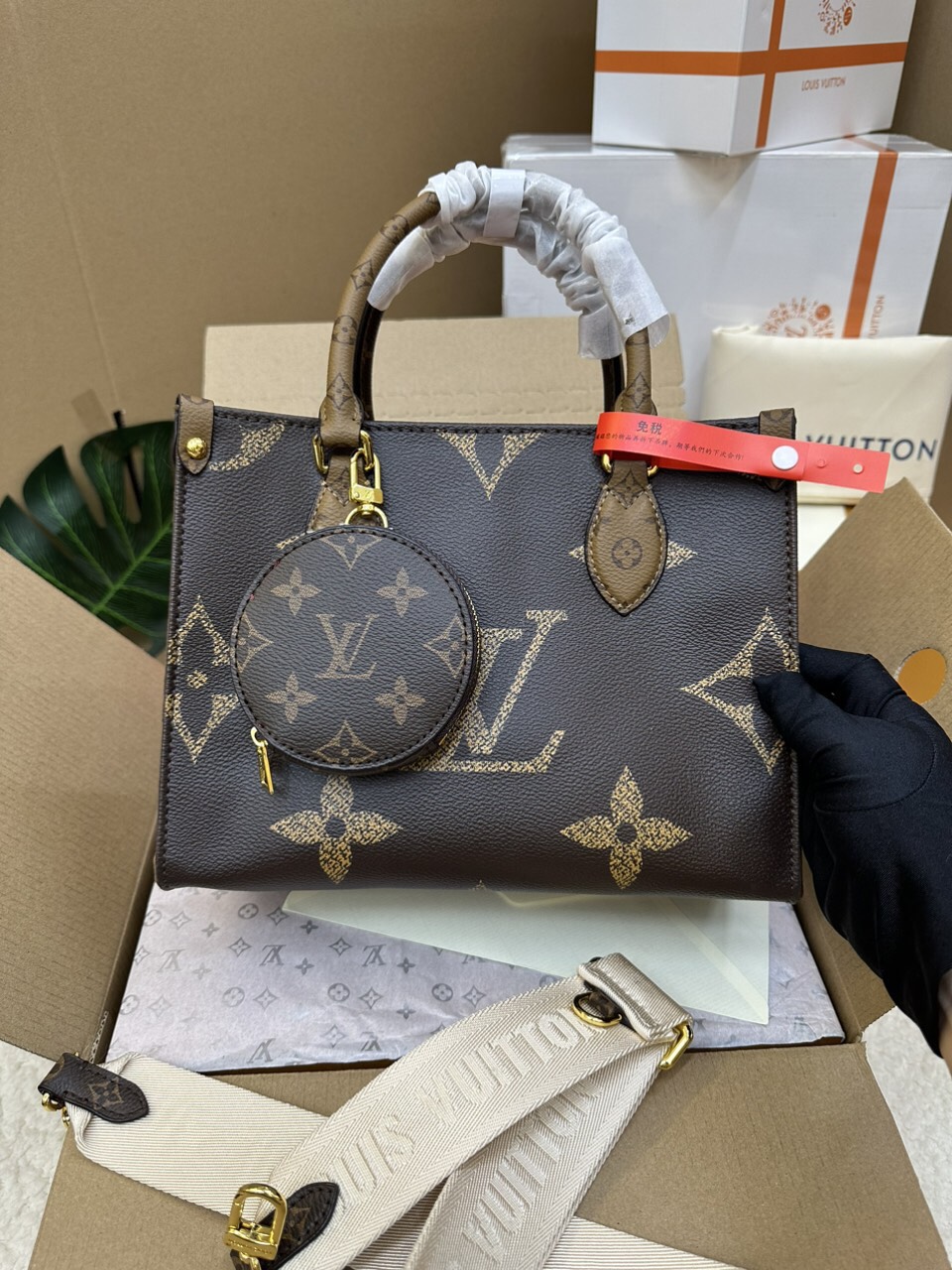 Túi Xách LV OnTheGo PM Màu Nâu Size 25cm M46373