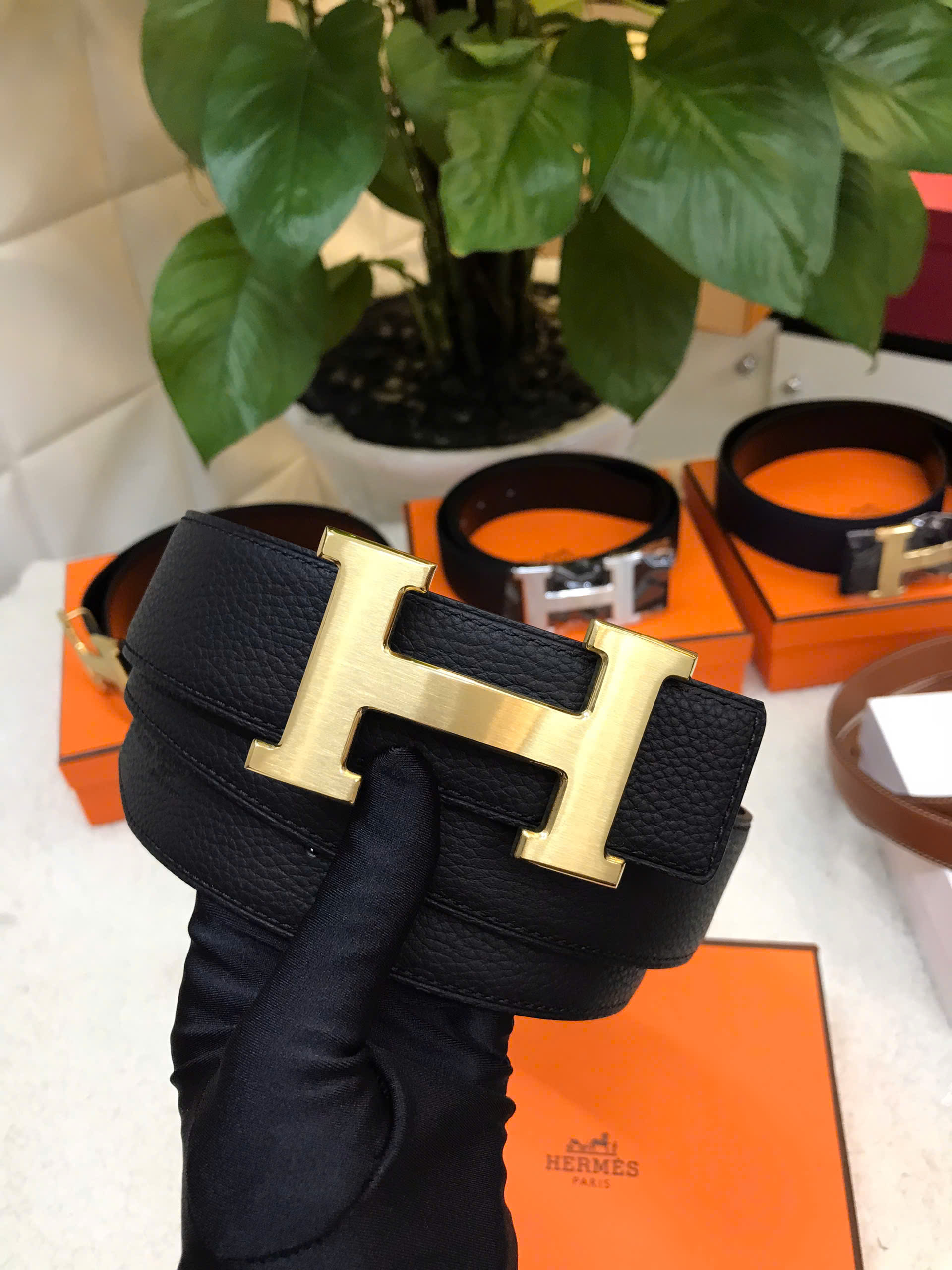 Thắt Lưng Hermes Constance Belt Buckle & Reversible leather strap 38mm Siêu Cấp