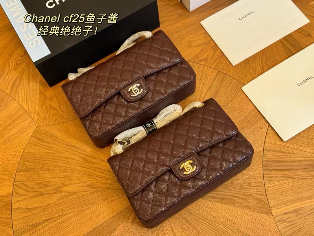 Tổng Hợp Bảng Màu Túi Chanel Classic Da Hạt Super Size 25cm Fullbox