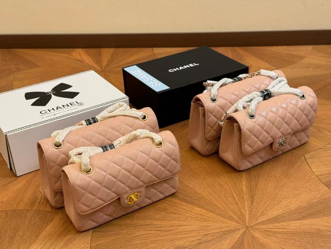 Tổng Hợp Bảng Màu Túi Chanel Classic Da Hạt Super Size 23-25cm Fullbox