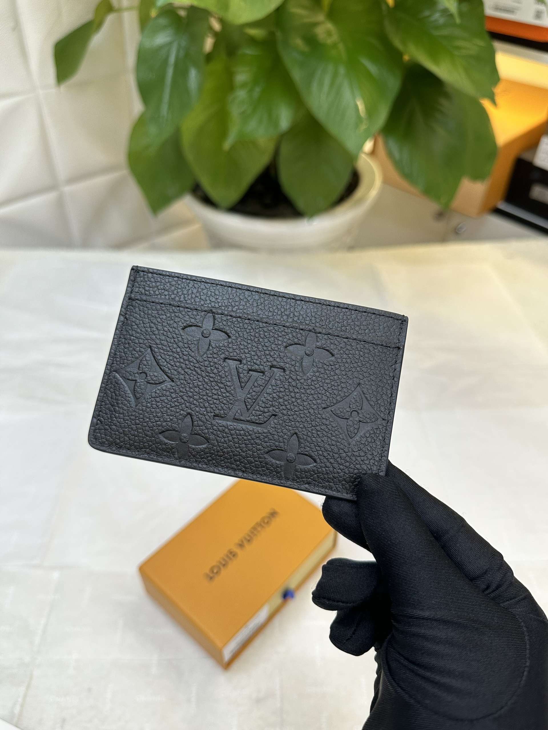 Ví LV Card Holder Siêu Cấp Màu Đen Size 11cm M69171