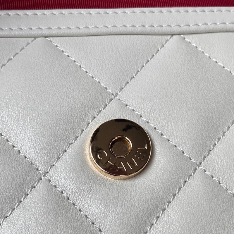 Túi Xách Chanel Replica 23B CC Túi Chanel HoBo Màu Trắng AS4347