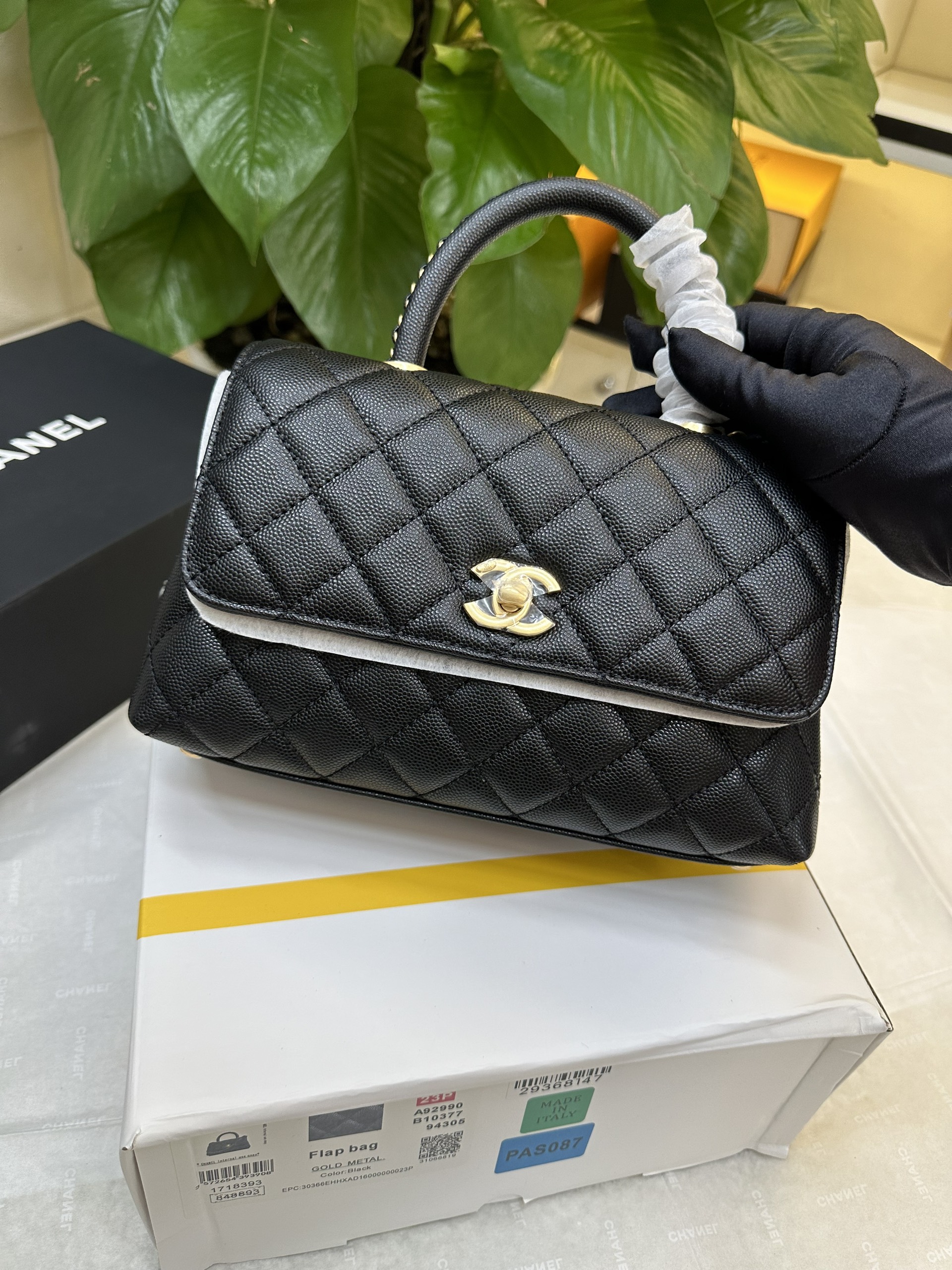 Túi Chanel Coco Handle Small Vip Màu Đen Size 23cm