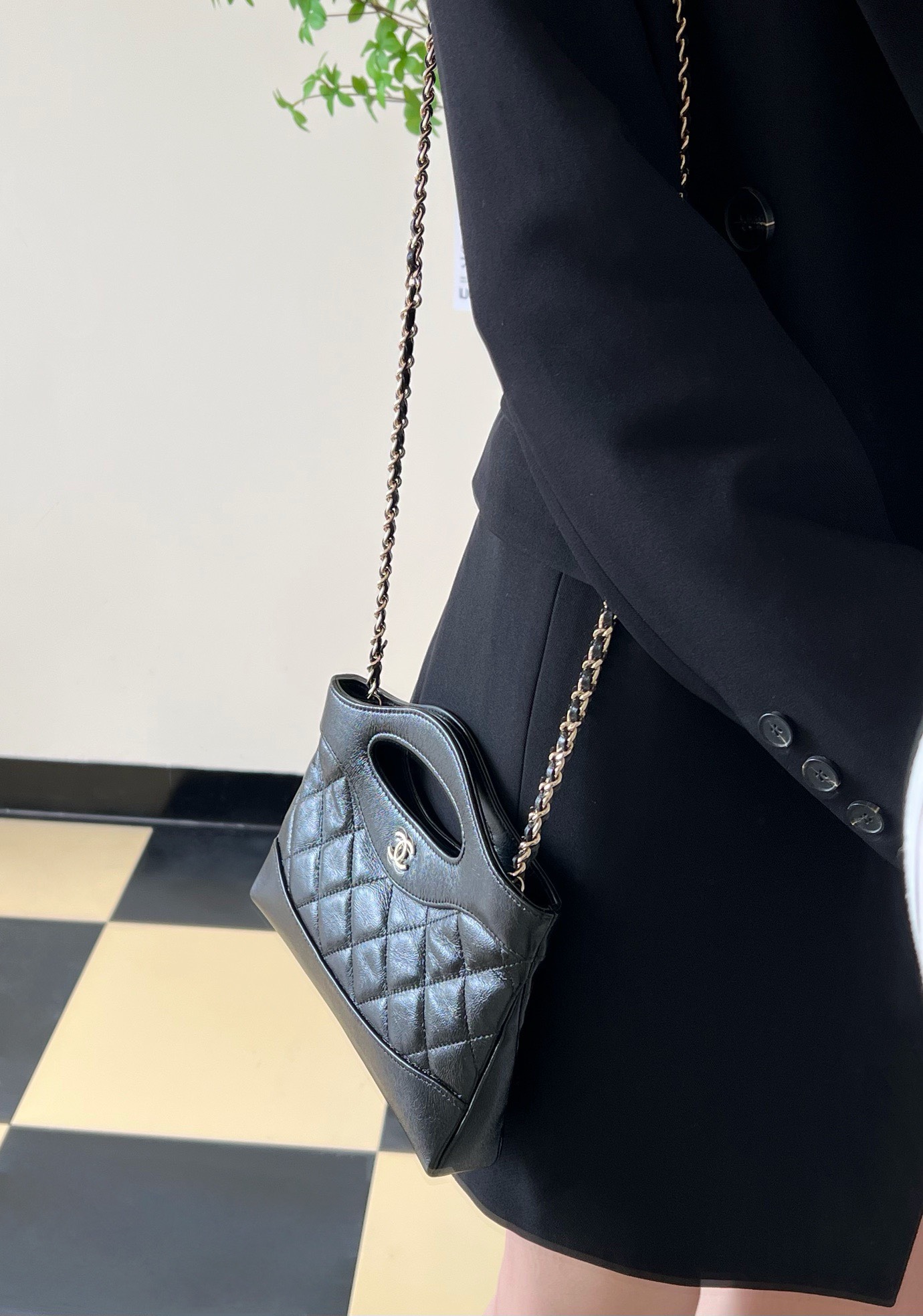 Túi Chanel 24C 31 Mini Nano Bag Super Màu Đen Size 21cm