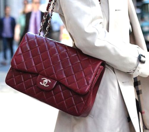 Túi Xách Chanel Super Classic Burgundy Caviar Màu Đỏ