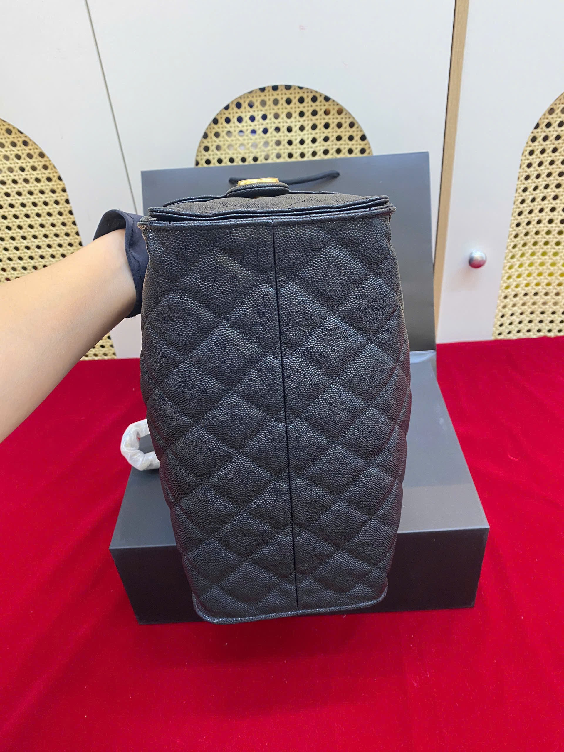 Túi Xách Chanel 25C Màu Đen Siêu Vip Size 30cm