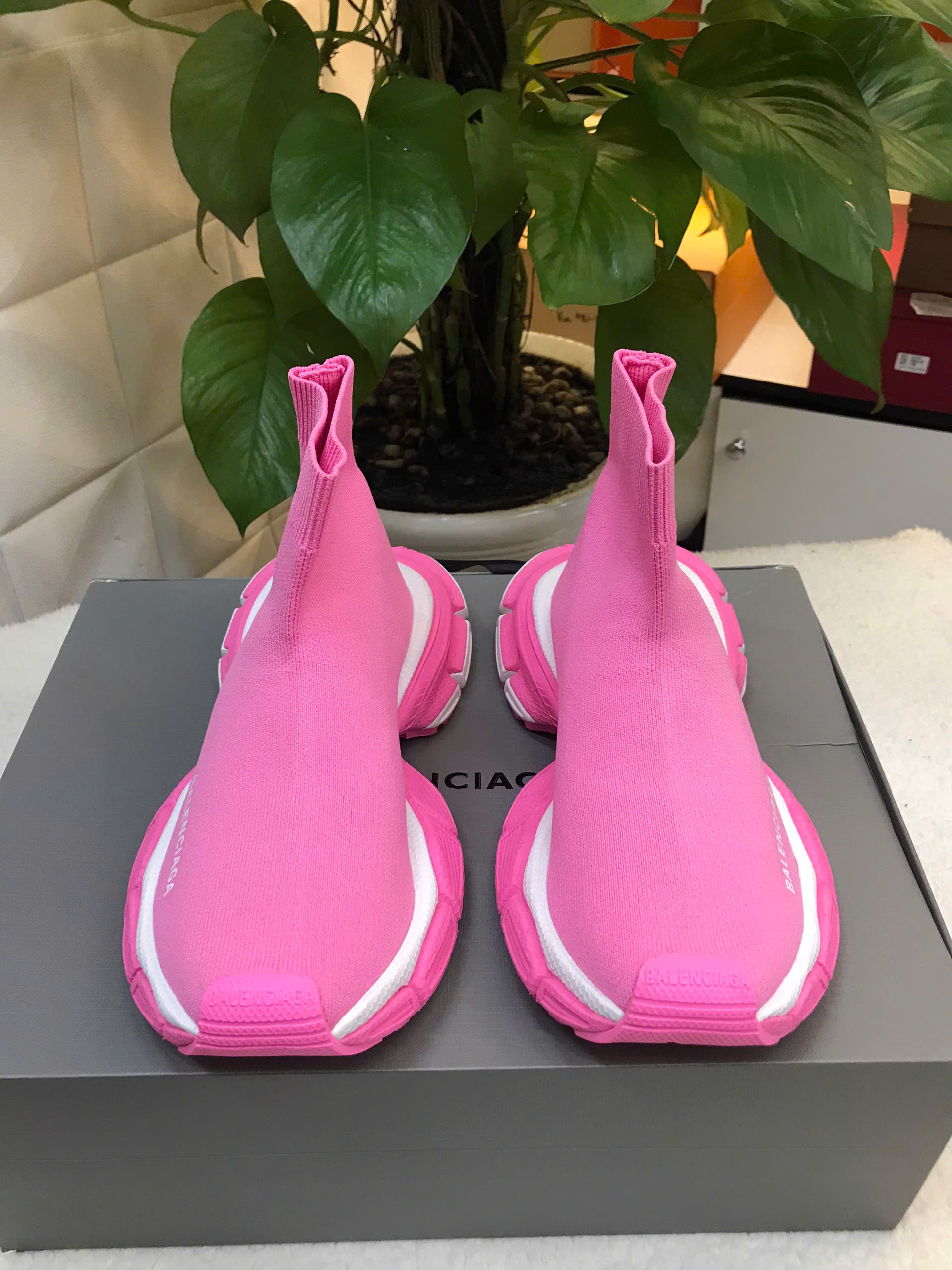 Giày Balenciaga Speed Trainer Pink Siêu Cấp Màu Hồng Size 37