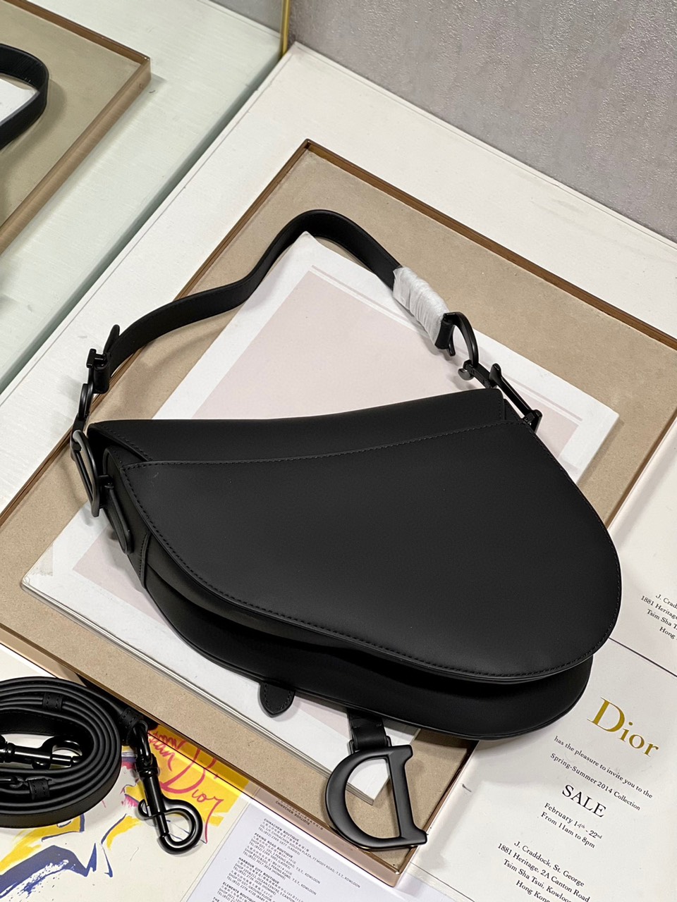 Túi Xách Dior Saddle Siêu Cấp Màu Đen Size 25cm