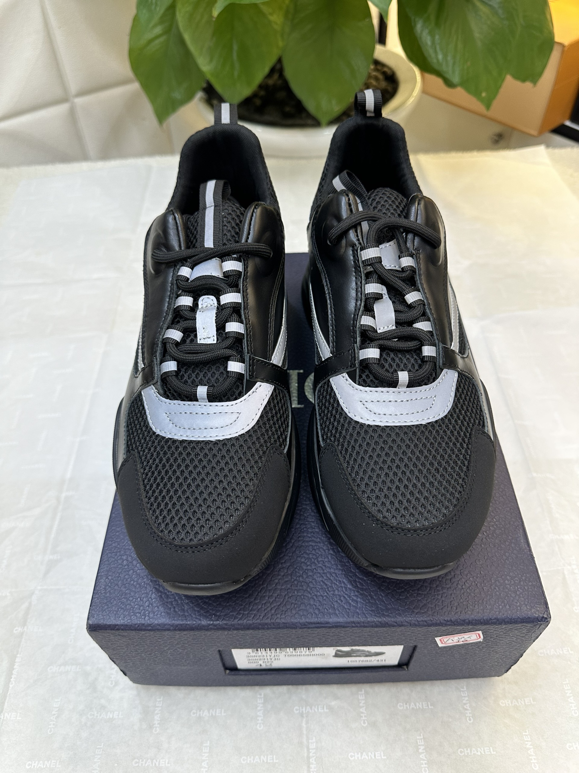 Giày Dior B22 Sneaker ‘Black Mesh’ Siêu Cấp Màu Đen Size 42