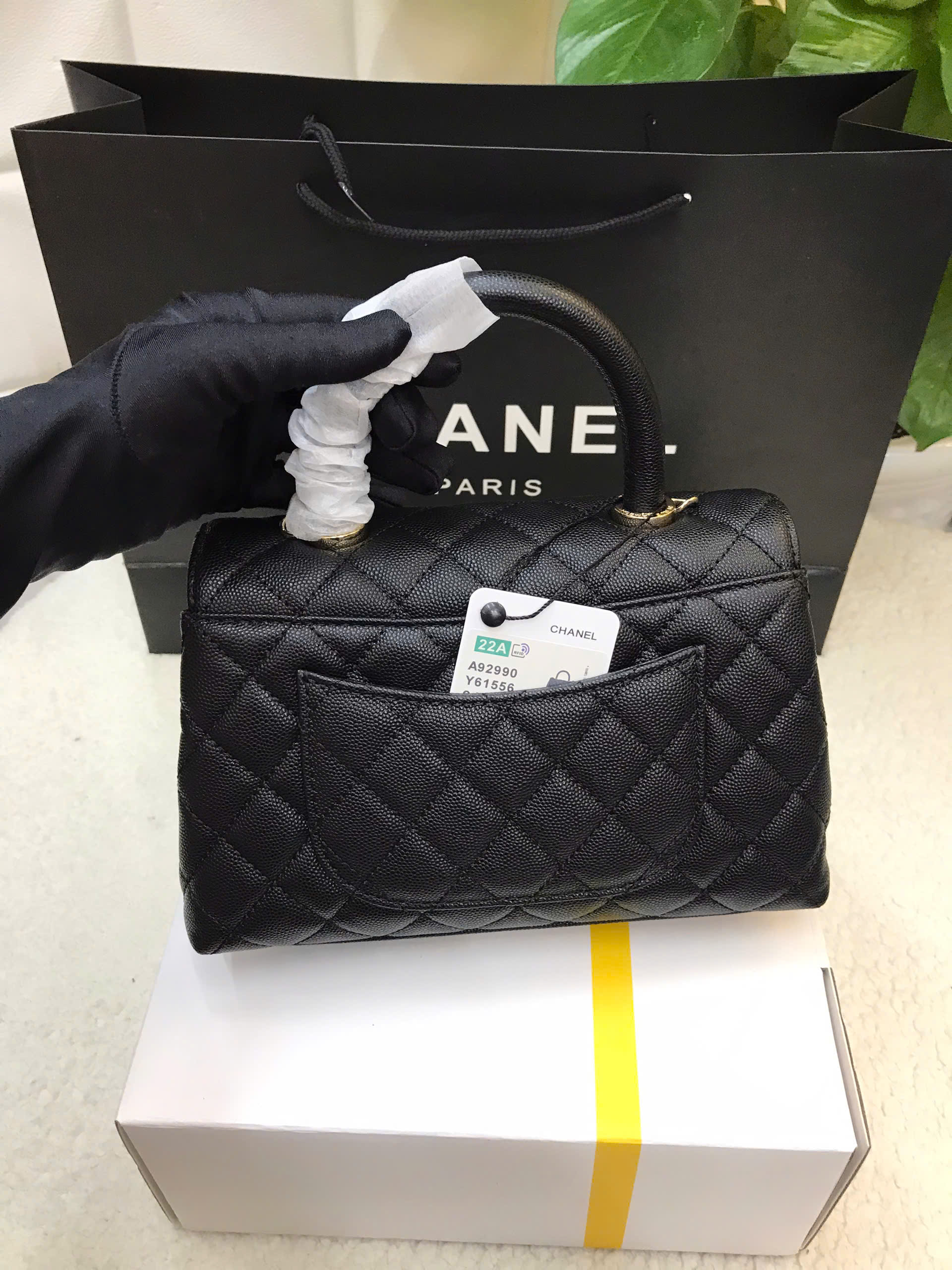 Túi Chanel Mini  Coco Siêu Cấp Màu Đen Size 24cm