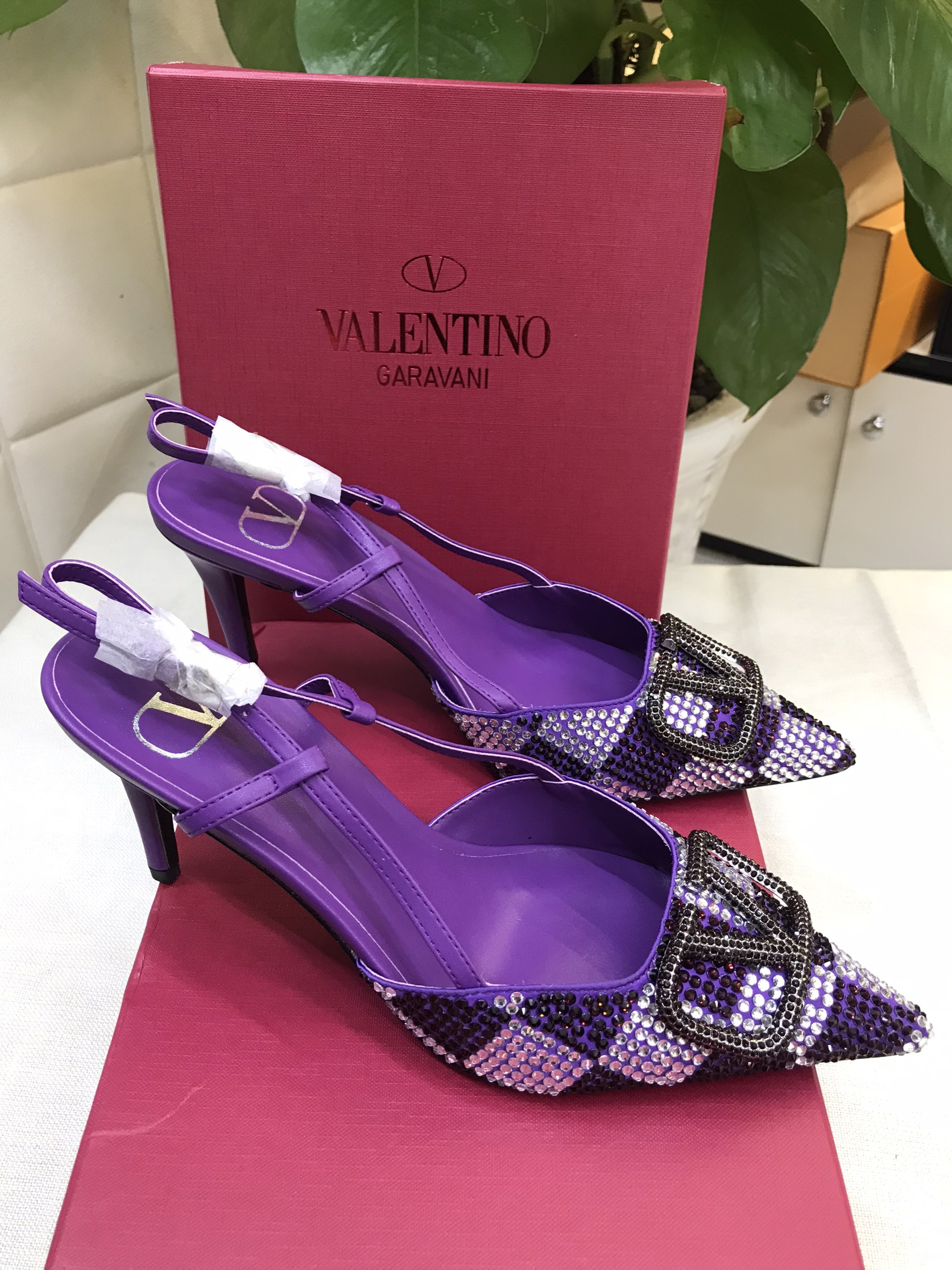 Giày Valentino Pumps Purple Siêu Cấp Size 39