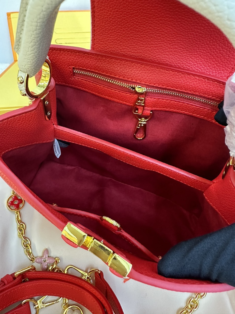 Túi Xách LV Capucines Super Đỏ Size 27cm Full Box