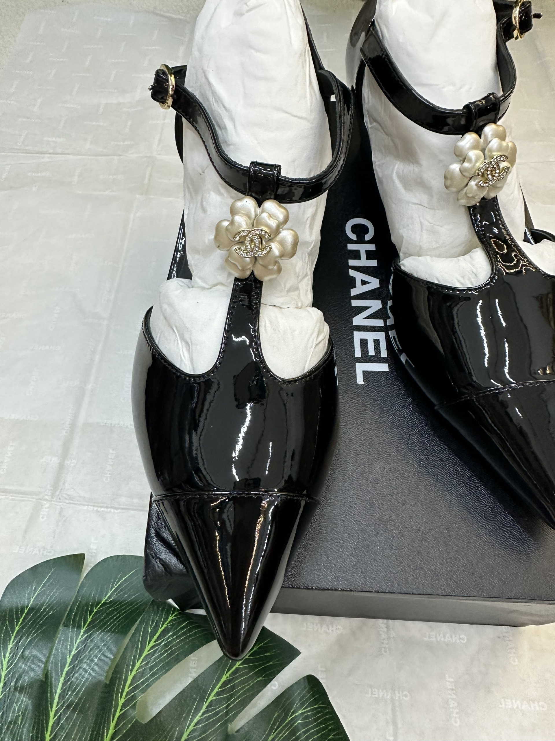 Giày Chanel Sandals Siêu Cấp Màu Đen Size 36