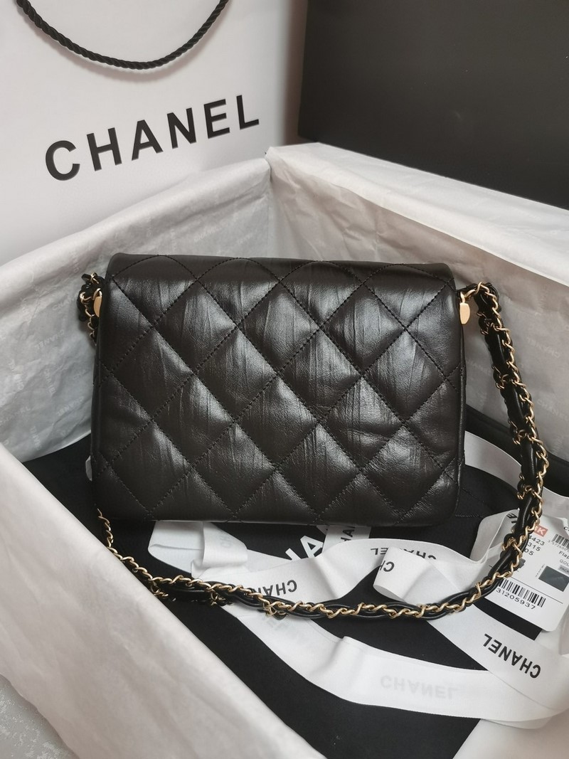 Túi Đeo Chéo Nữ Chanel 23K Màu Đen Siêu Xinh AS4423 Bag