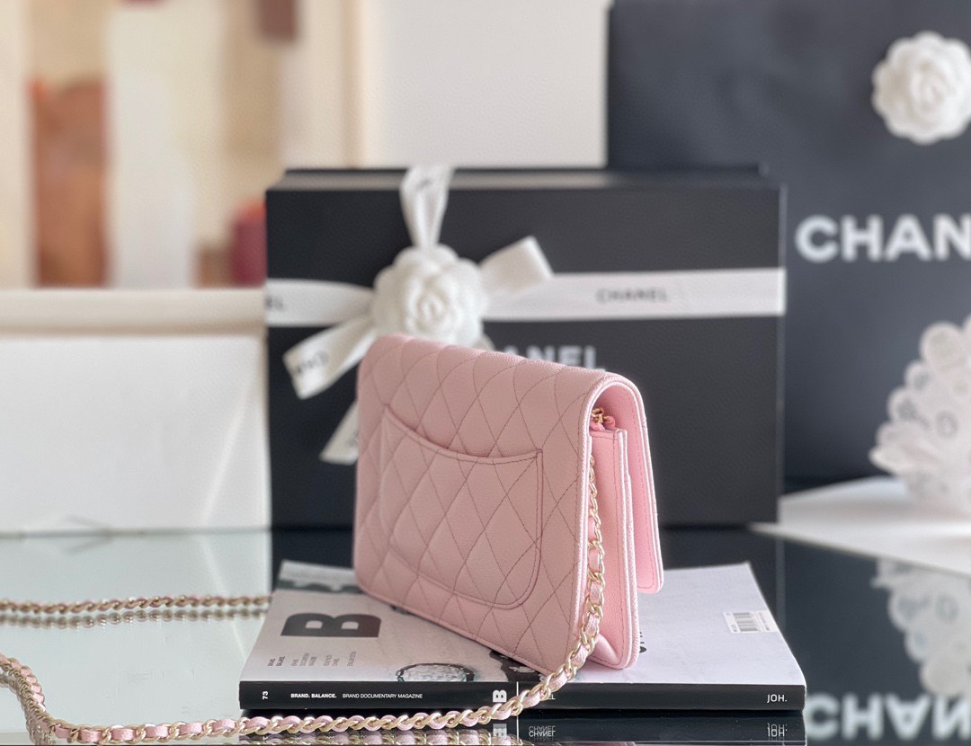 Túi Xách Chanel Woc Hass Vip Màu Hồng Nhũ Tiffany  SIze 20cm