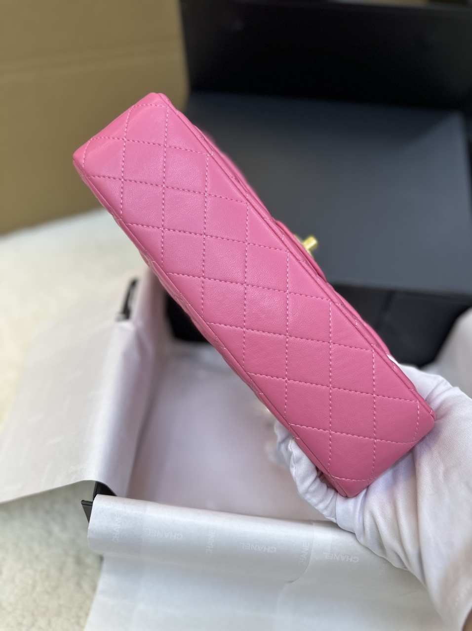 Túi Xách Chanel Classic Flap Màu Hồng Size 25cm