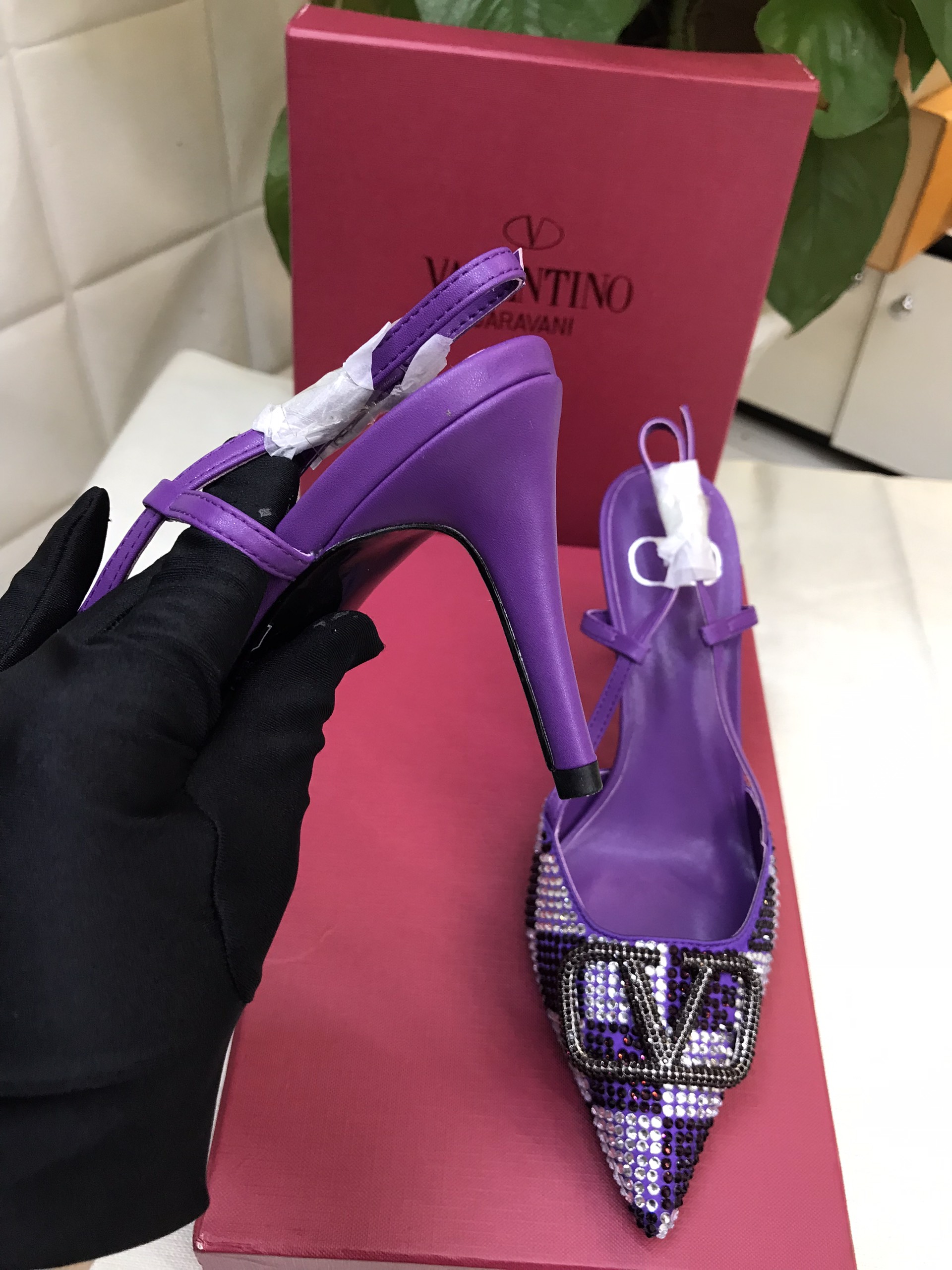 Giày Valentino Pumps Purple Siêu Cấp Size 39